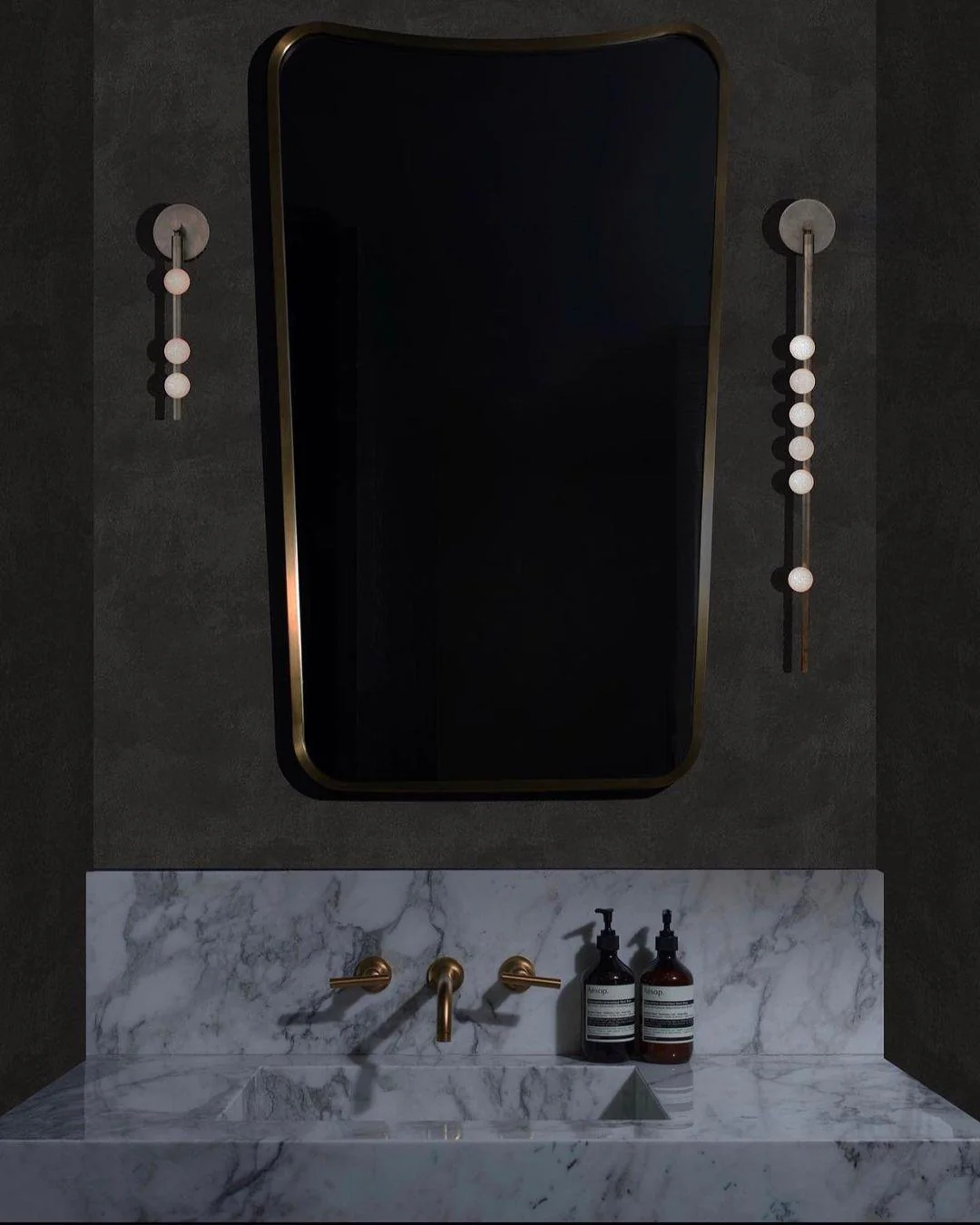 Rory Modern Minimalist Tube Brass Glass Wall Lamp - Image 65