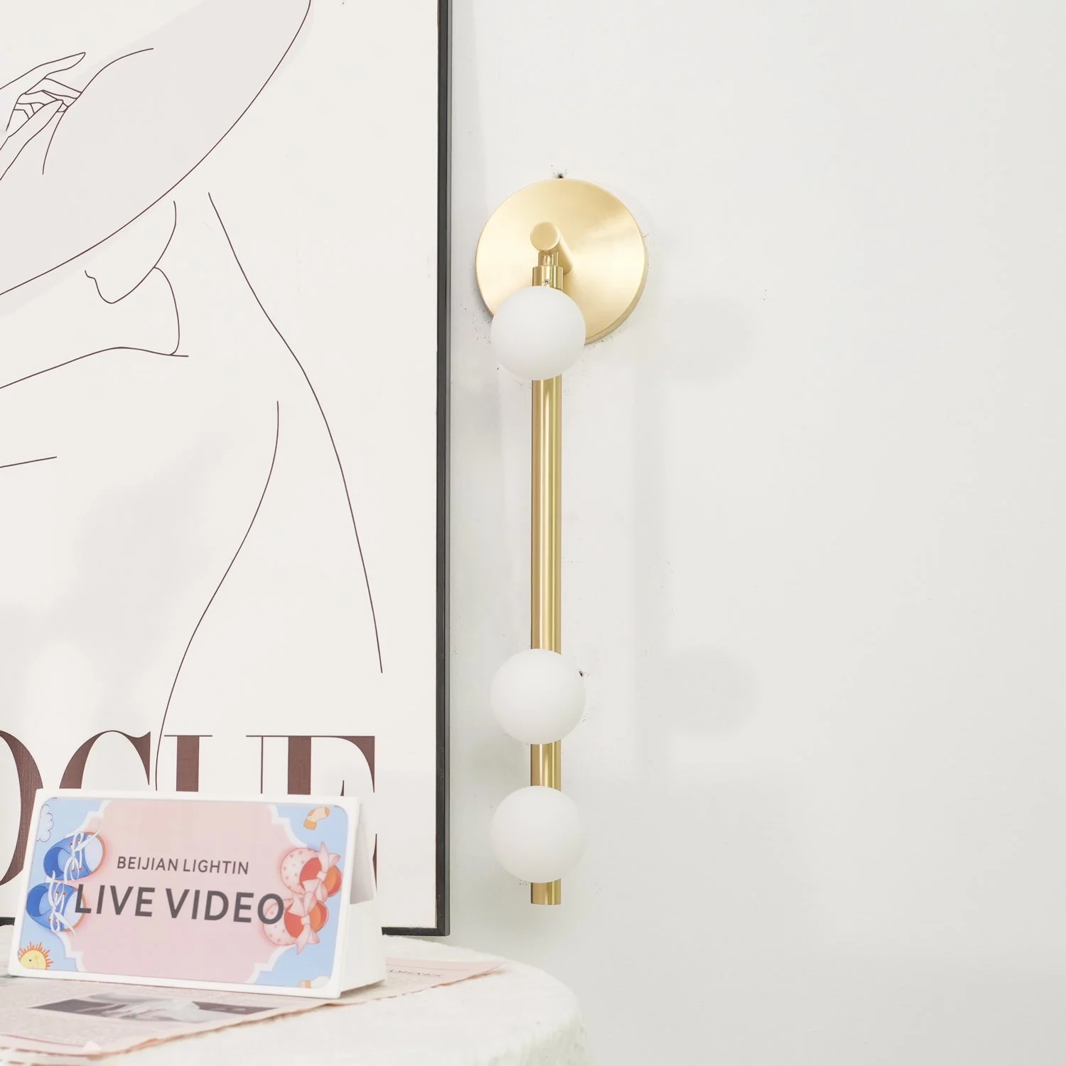 Rory Modern Minimalist Tube Brass Glass Wall Lamp - Image 77