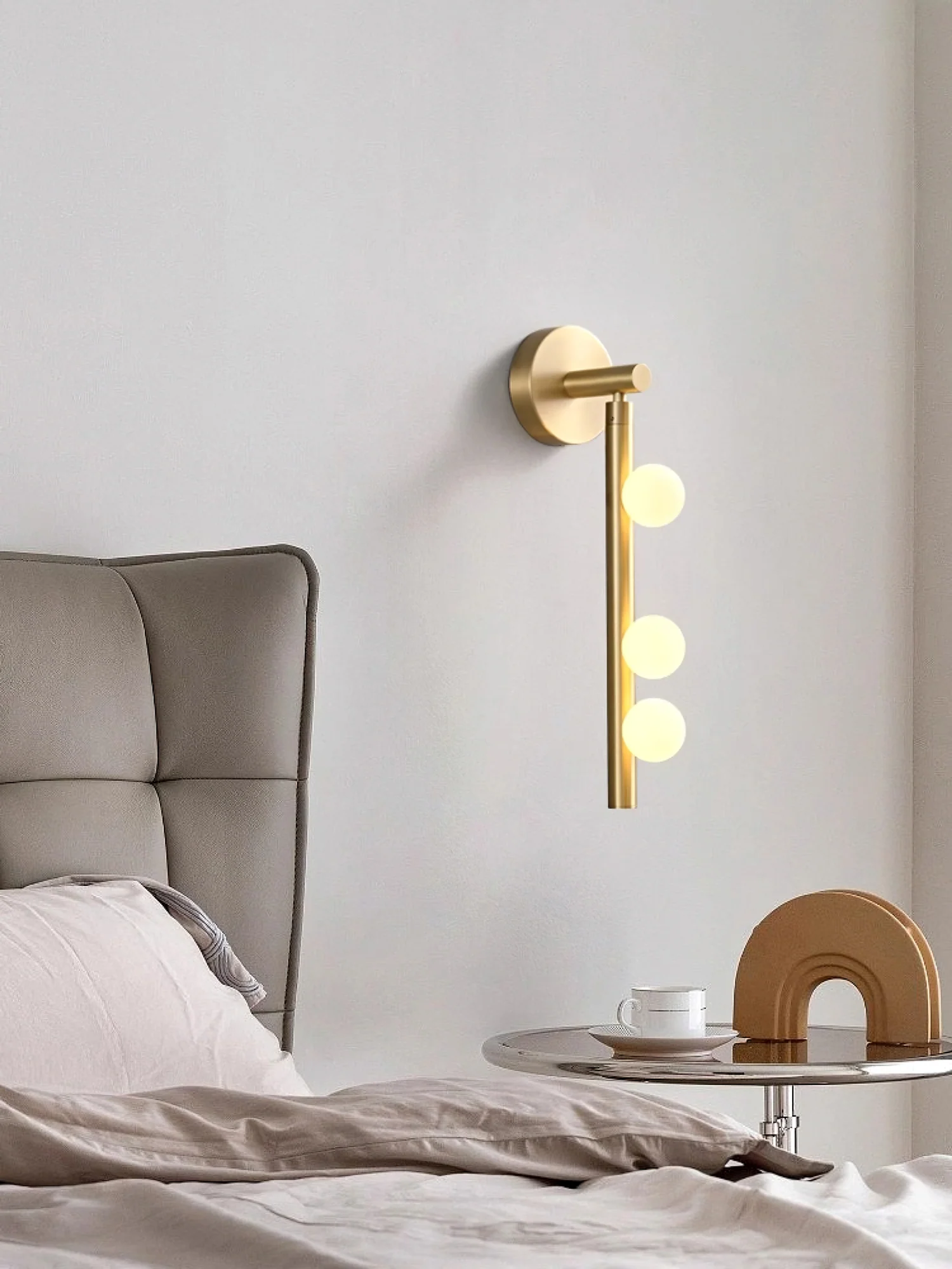 Rory Modern Minimalist Tube Brass Glass Wall Lamp - Image 78