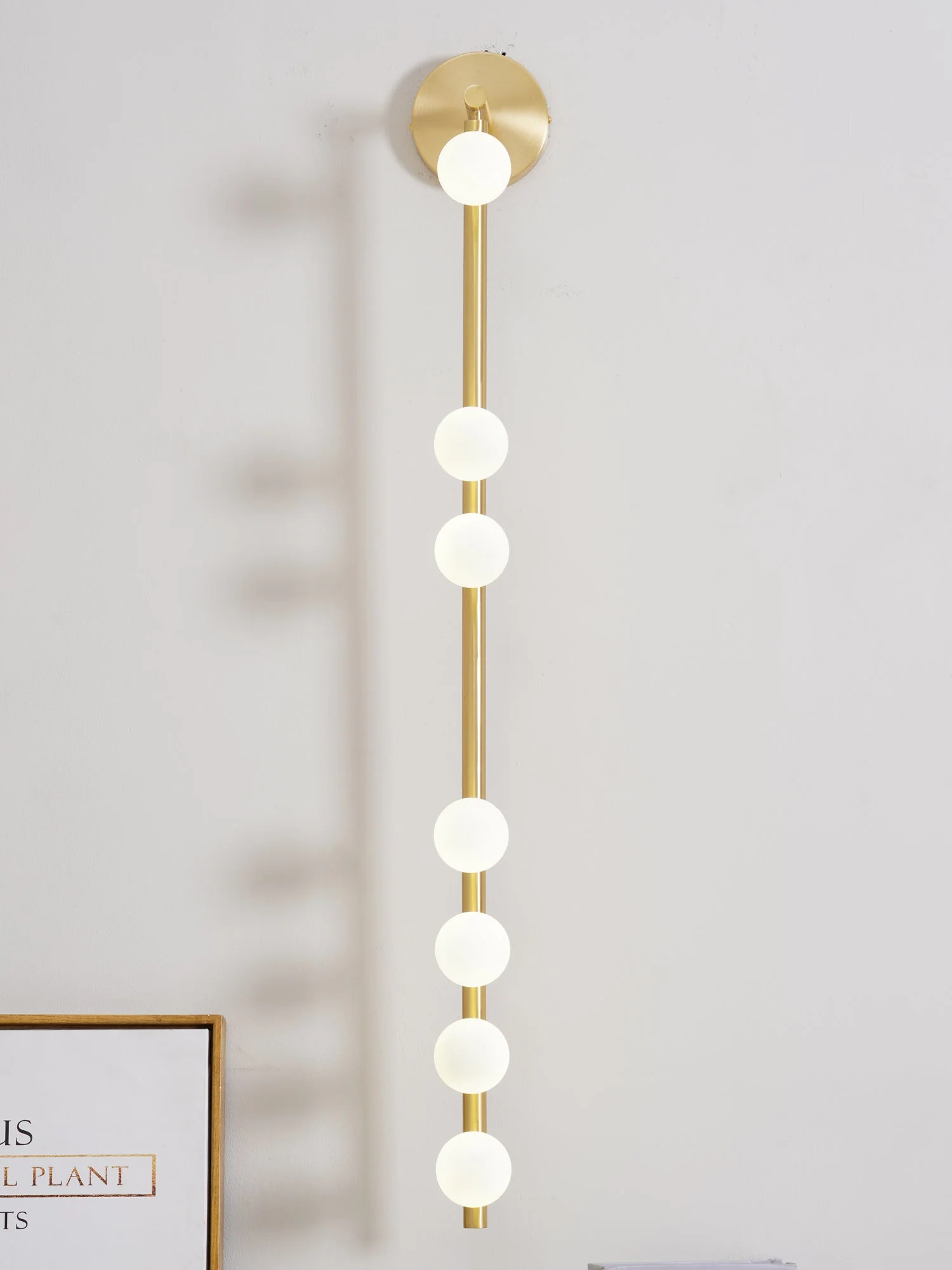 Rory Modern Minimalist Tube Brass Glass Wall Lamp - Image 84