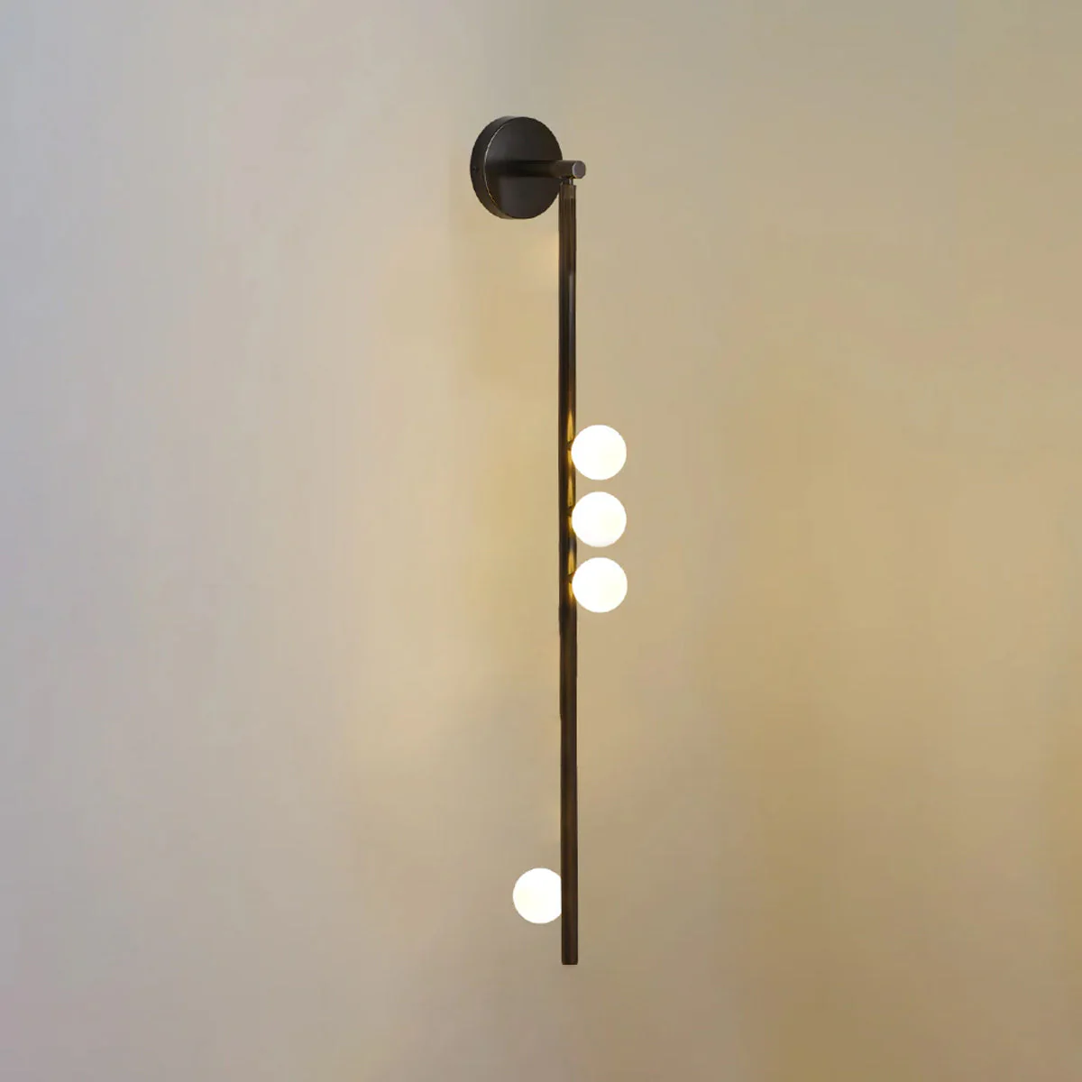Rory Modern Minimalist Tube Brass Glass Wall Lamp - Image 85