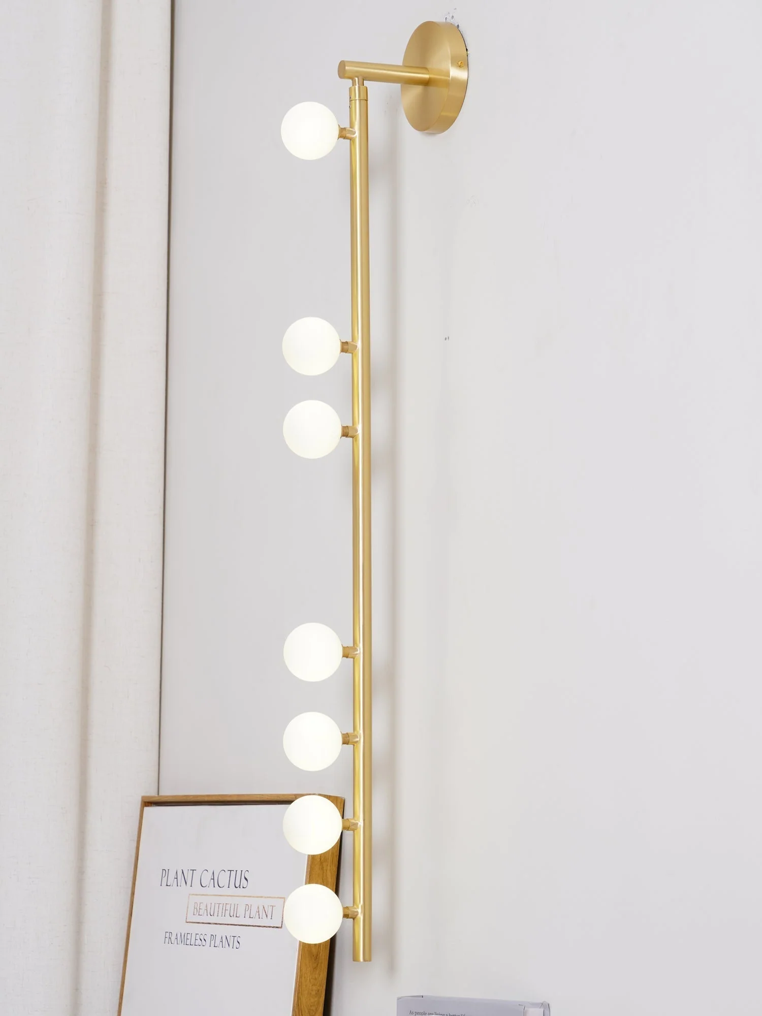 Rory Modern Minimalist Tube Brass Glass Wall Lamp - Image 91