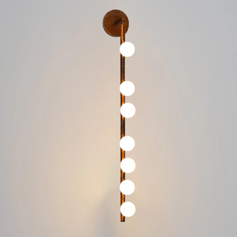 Rory Modern Minimalist Tube Brass Glass Wall Lamp - Image 97