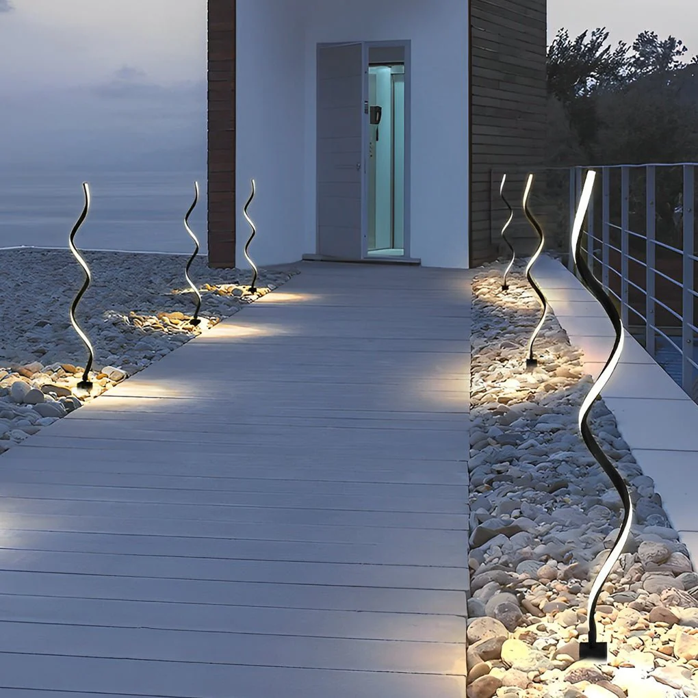 Bridget Twisted Seaweed Design LED Outdoor Lawn Lights