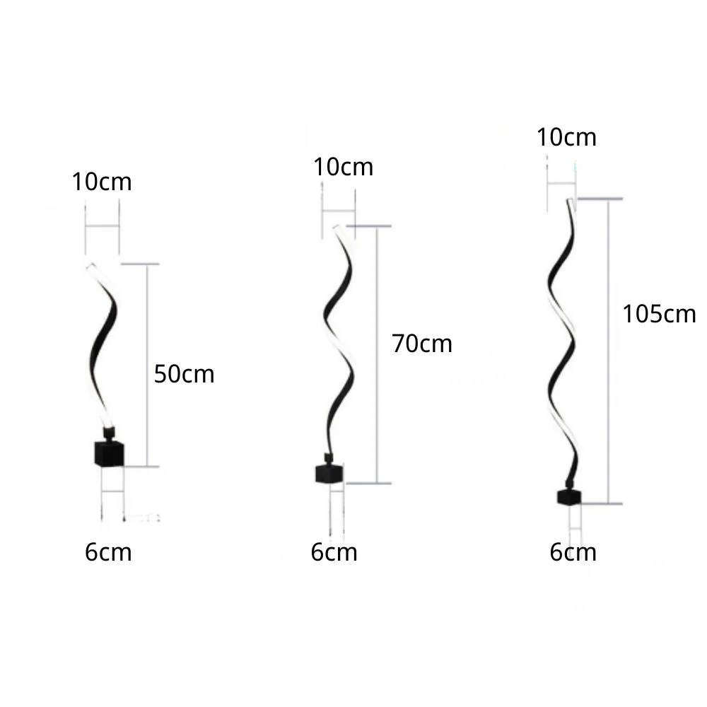 Bridget Twisted Seaweed Design LED Outdoor Lawn Lights - Image 2