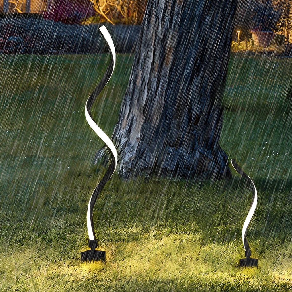 Bridget Twisted Seaweed Design LED Outdoor Lawn Lights - Image 6