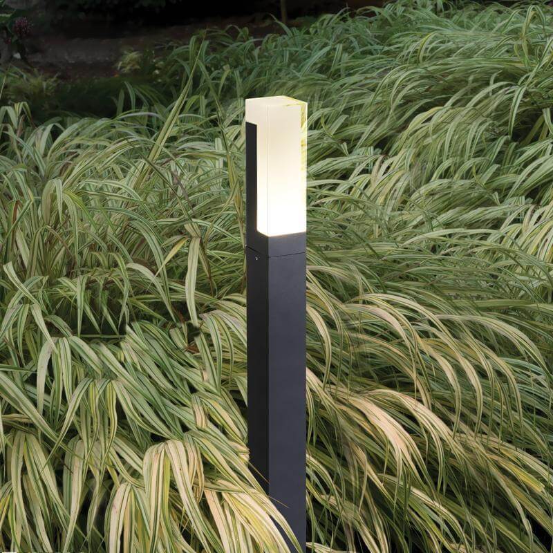 Brina Sleek Cuboid Bollard Waterproof Outdoor Lights - Image 4