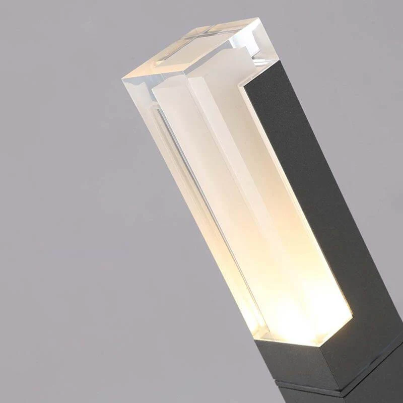 Brina Sleek Cuboid Bollard Waterproof Outdoor Lights - Image 9