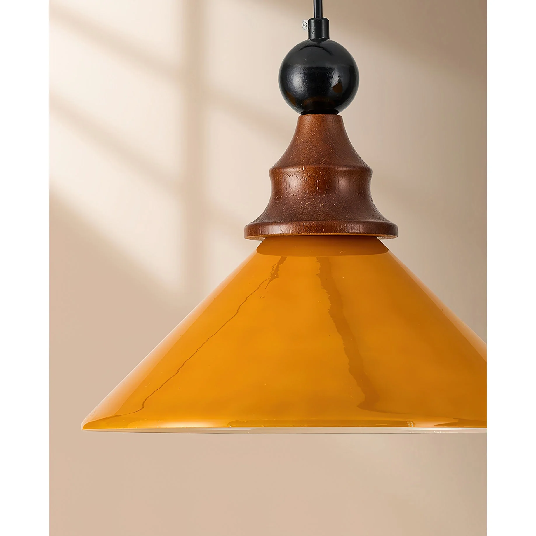 Brysonl Farmhouse Wood Pendant Light - Image 6