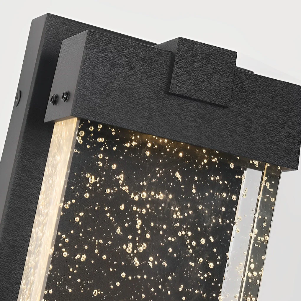 Bubbles Crystal LED Waterproof Black Simple Modern Outdoor Wall Lights - Image 6