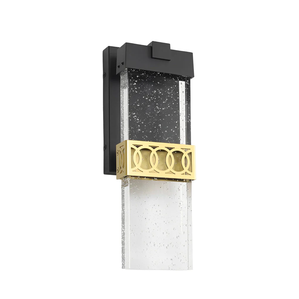 Bubbles Crystal LED Waterproof Black Simple Modern Outdoor Wall Lights - Image 7