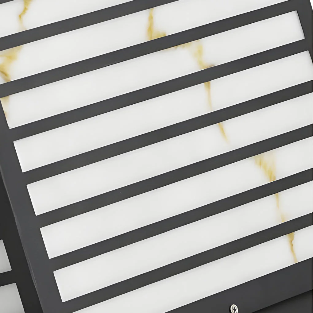 Butterf Square LED Modern Steel Outdoor Deck Post Pillar Light - Image 8