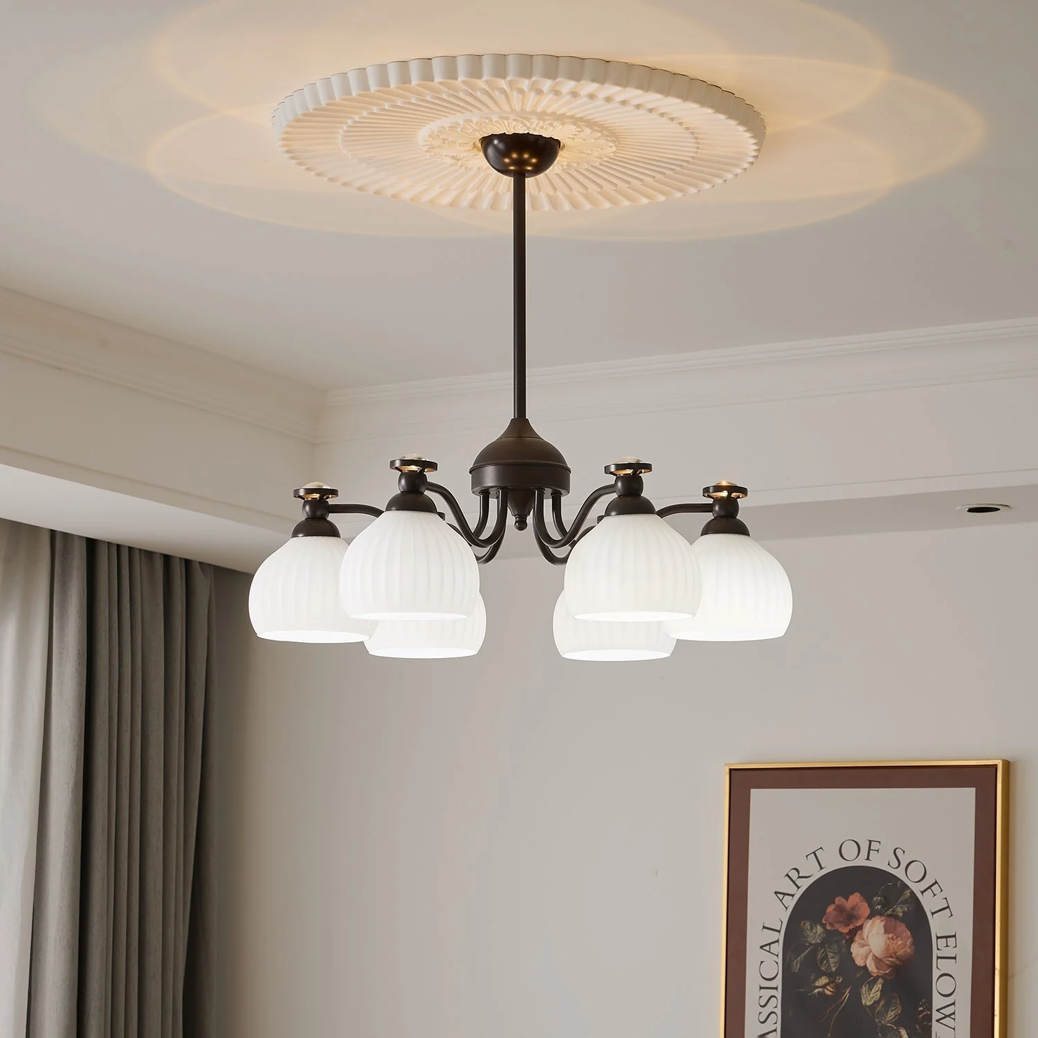Calaeor Premium Elegance Glass Chandelier - Image 15