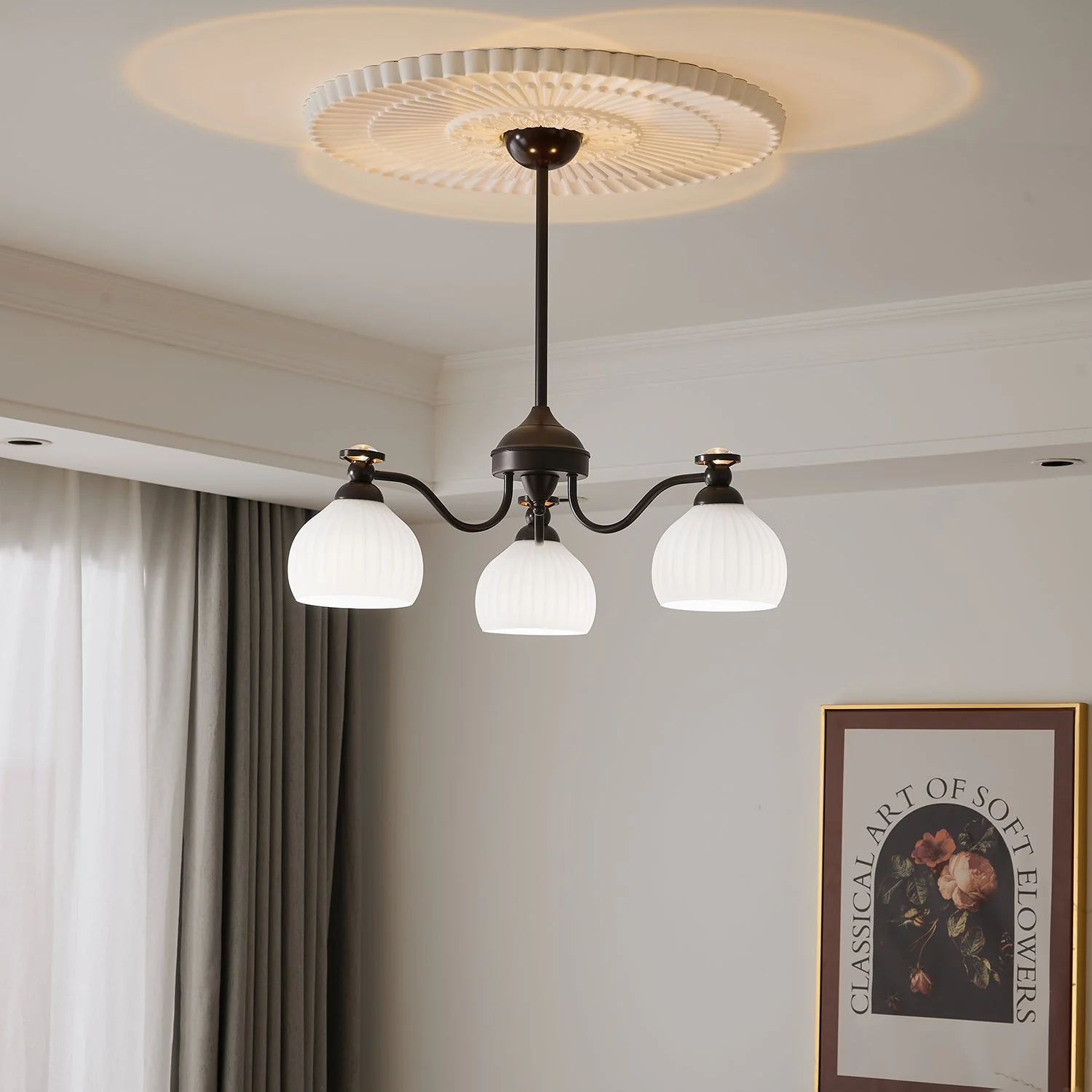 Calaeor Premium Elegance Glass Chandelier - Image 18