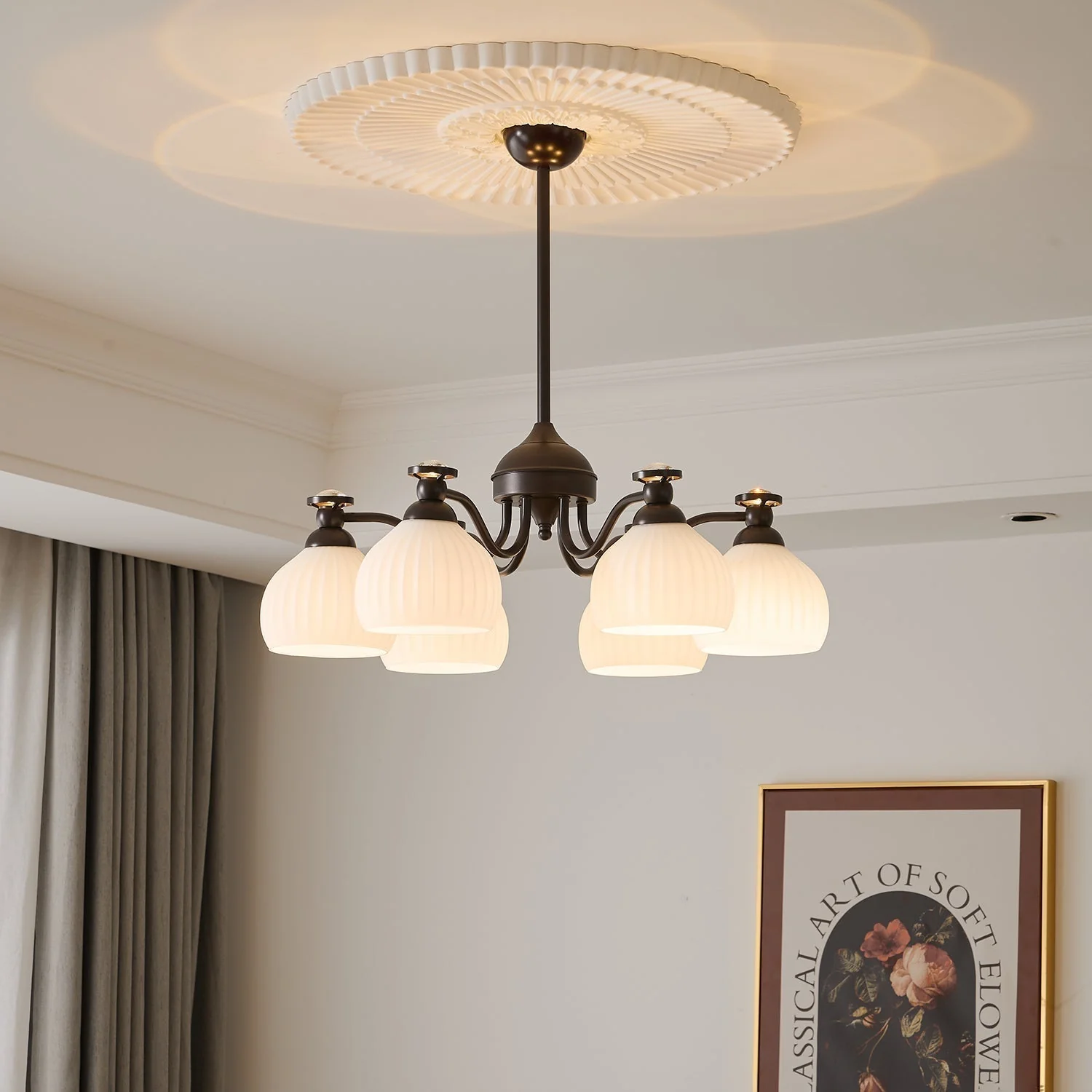 Calaeor Premium Elegance Glass Chandelier - Image 28