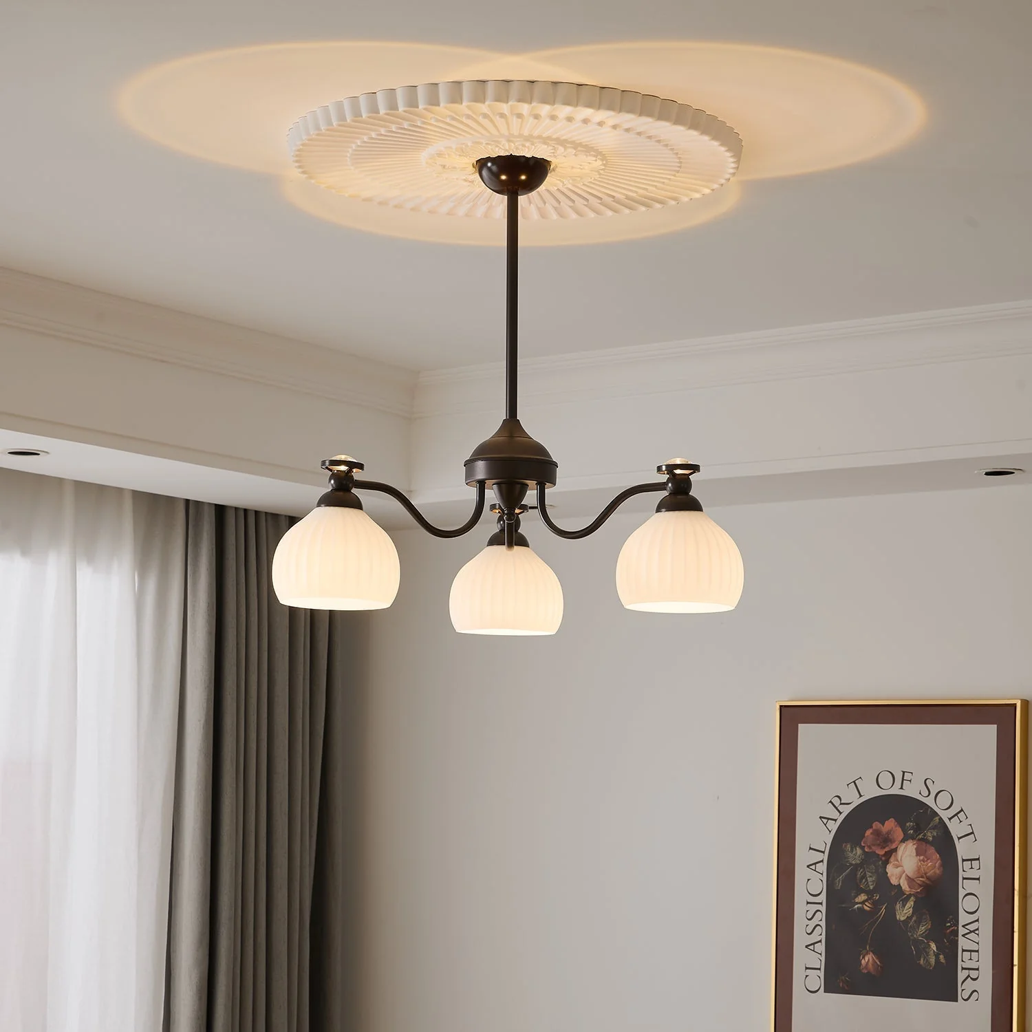 Calaeor Premium Elegance Glass Chandelier - Image 31