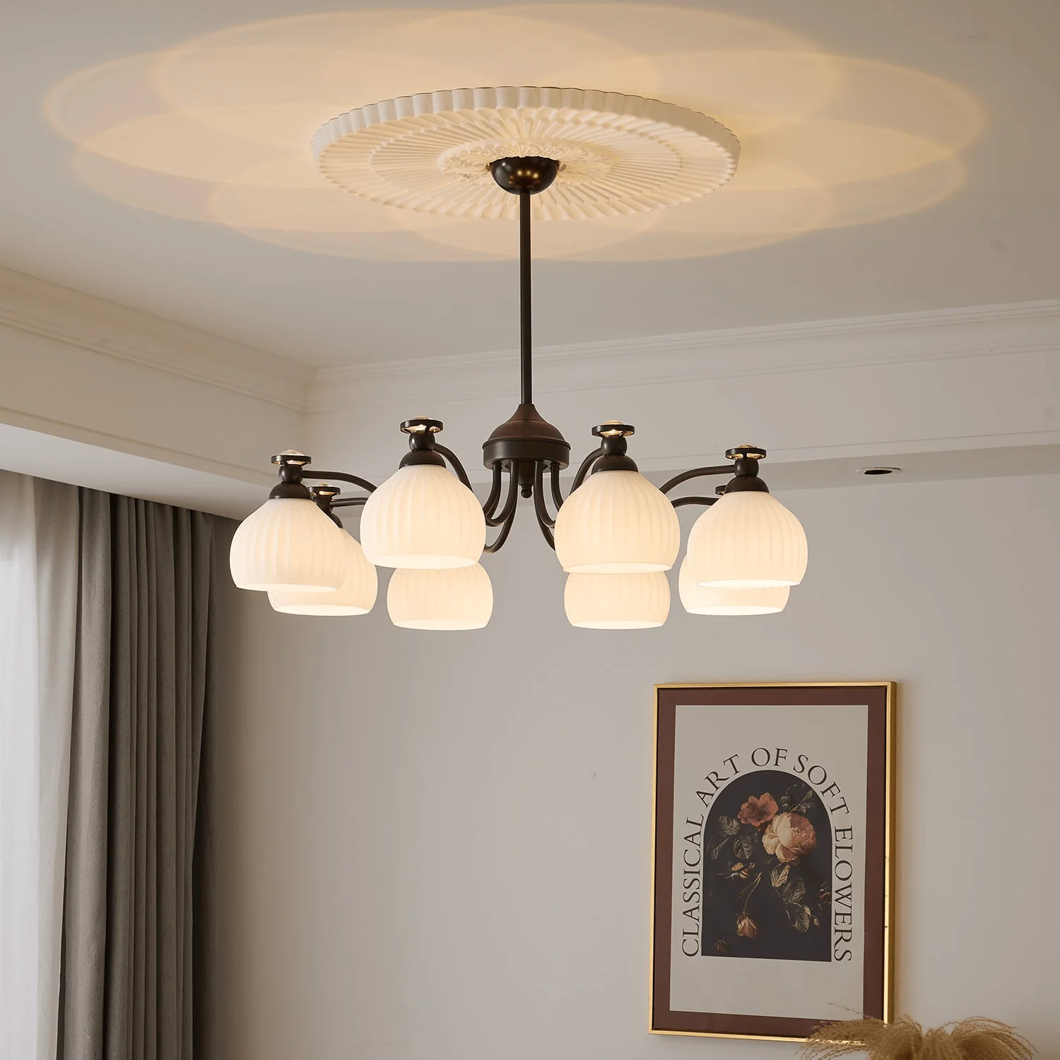 Calaeor Premium Elegance Glass Chandelier - Image 4