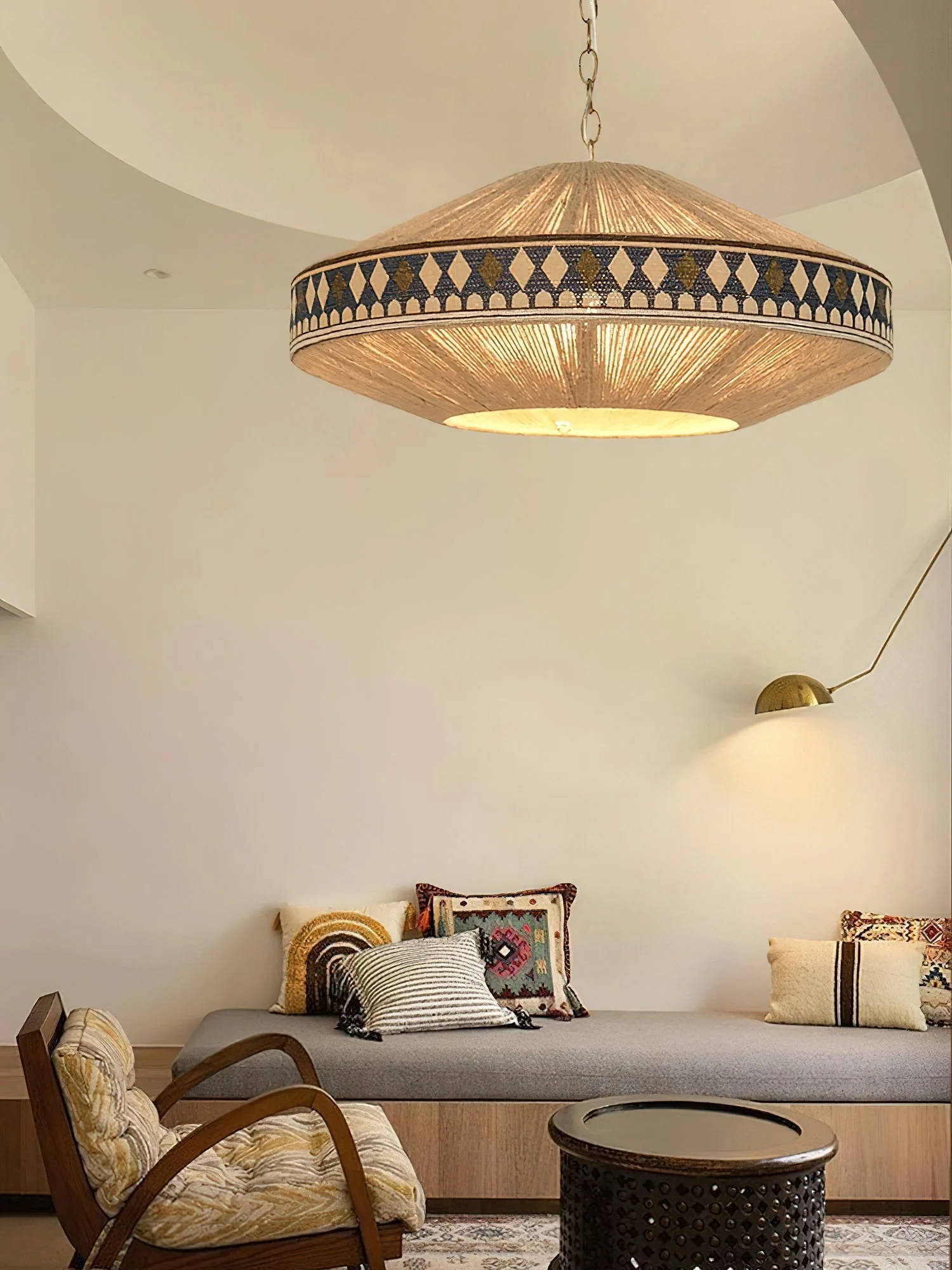 Calyce Fabric Cozy Pendant Lamp - Image 11