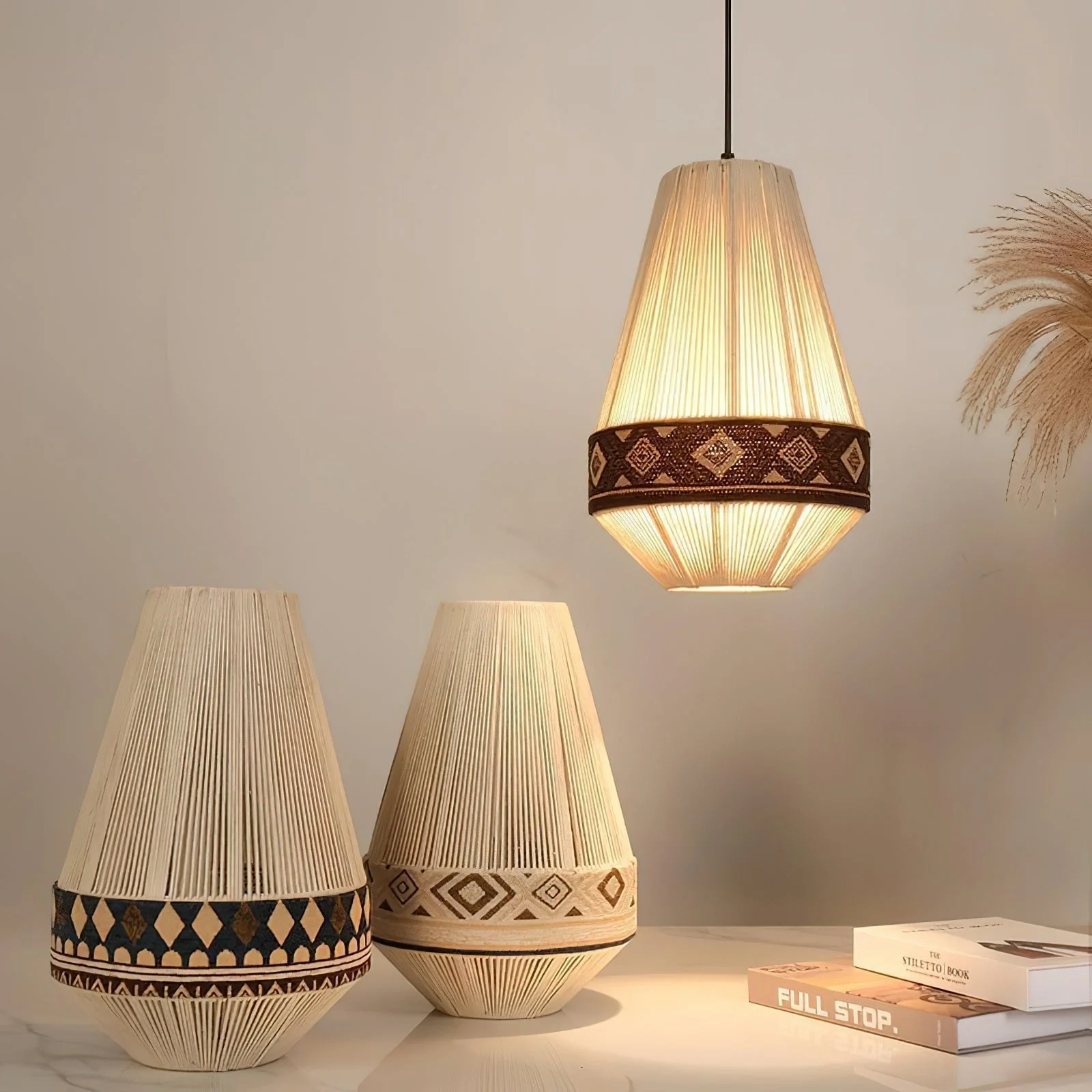 Calyce Fabric Cozy Pendant Lamp - Image 12