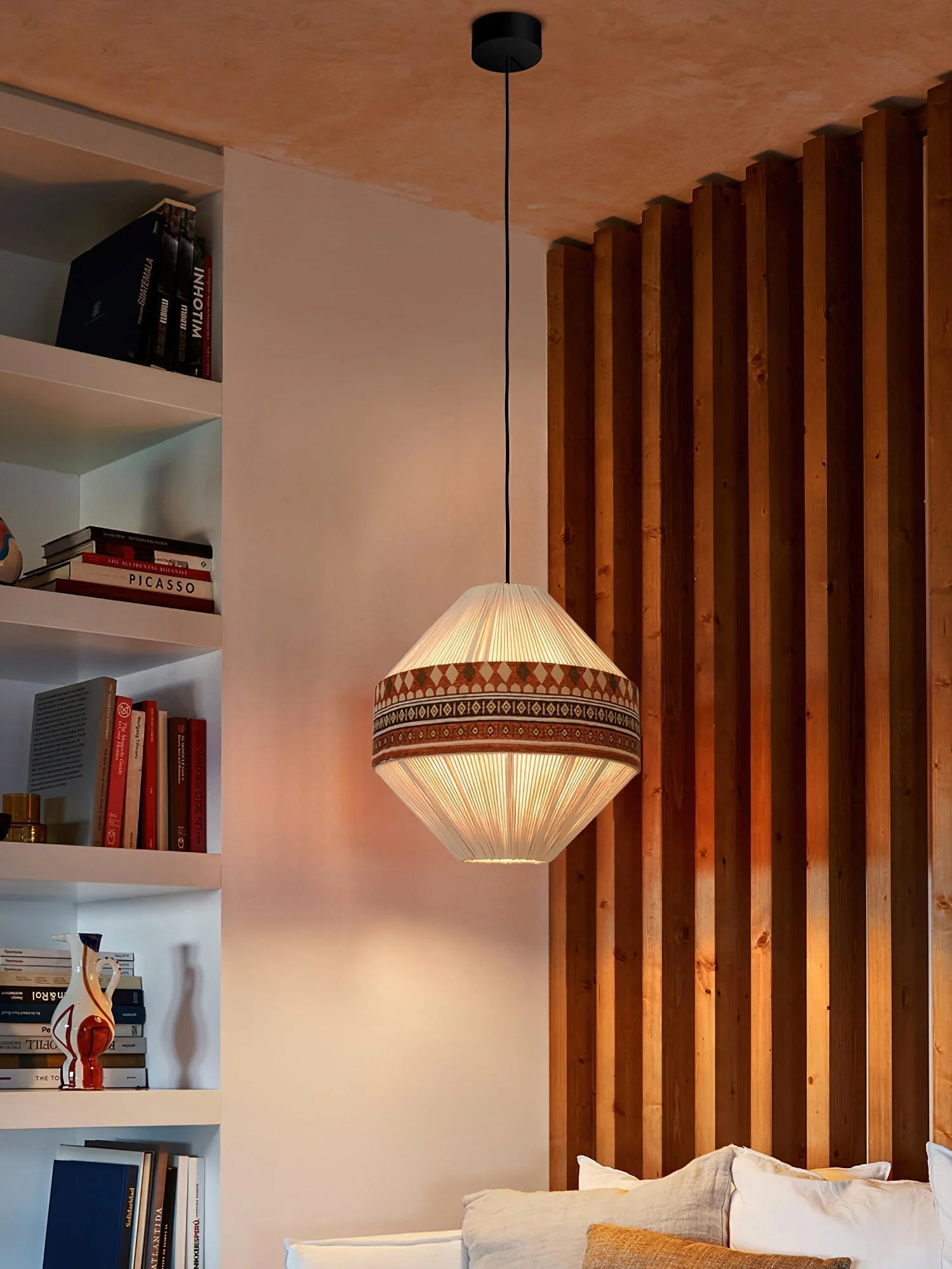 Calyce Fabric Cozy Pendant Lamp - Image 15