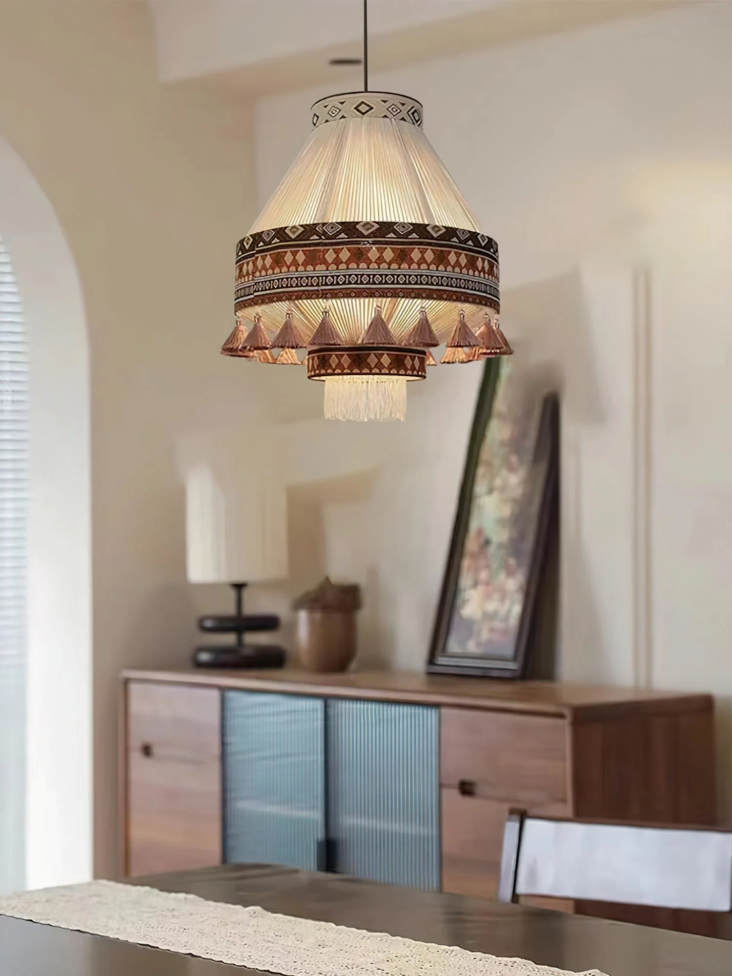 Calyce Fabric Cozy Pendant Lamp - Image 2