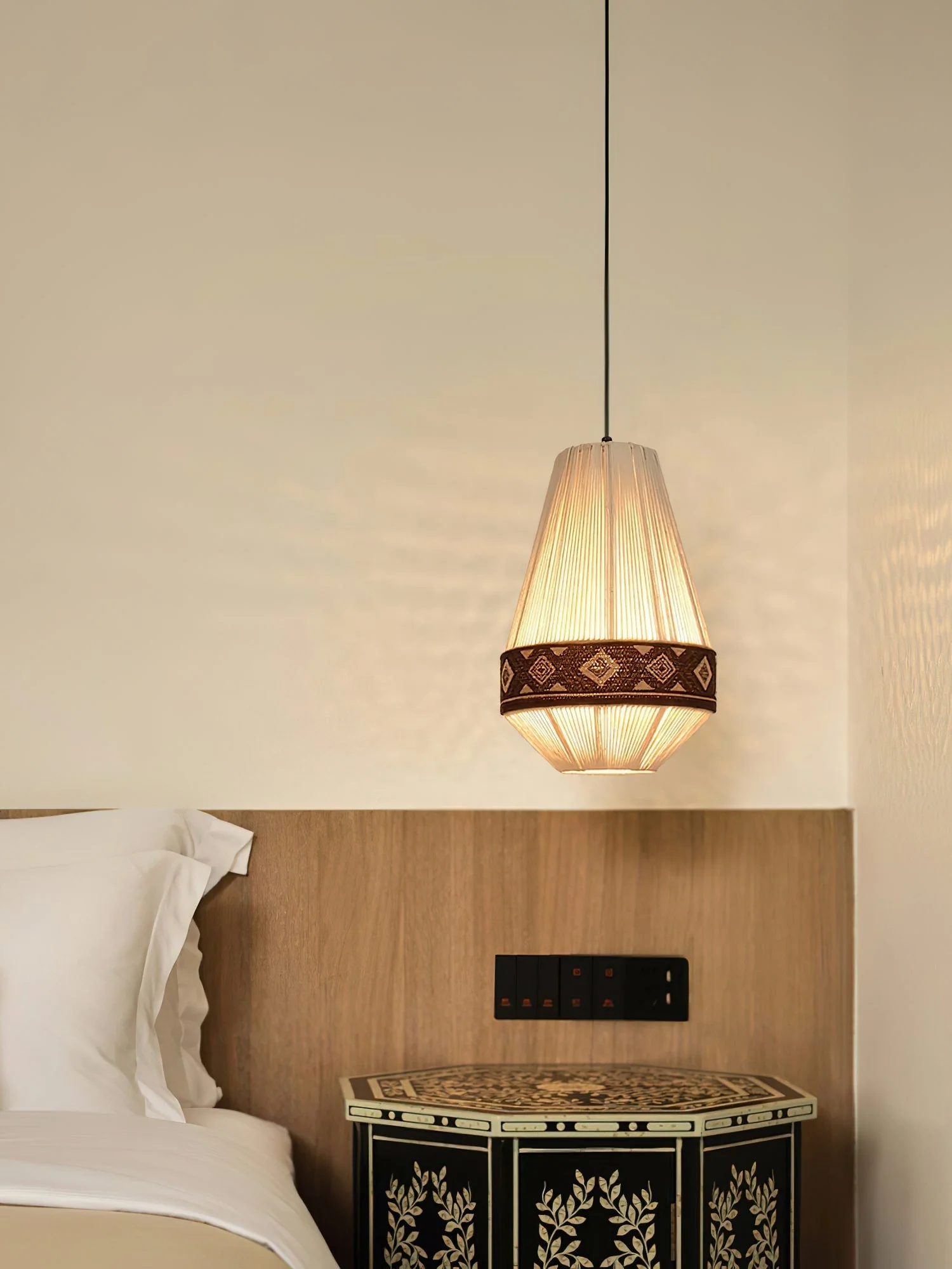 Calyce Fabric Cozy Pendant Lamp - Image 5