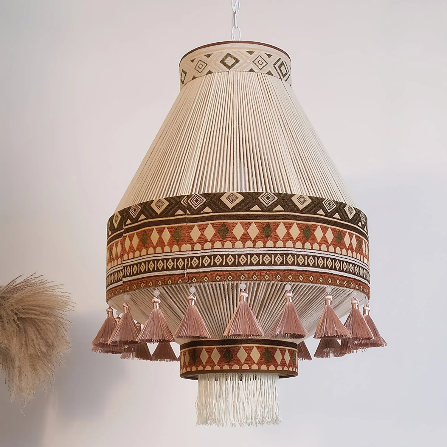 Calyce Fabric Cozy Pendant Lamp - Image 56