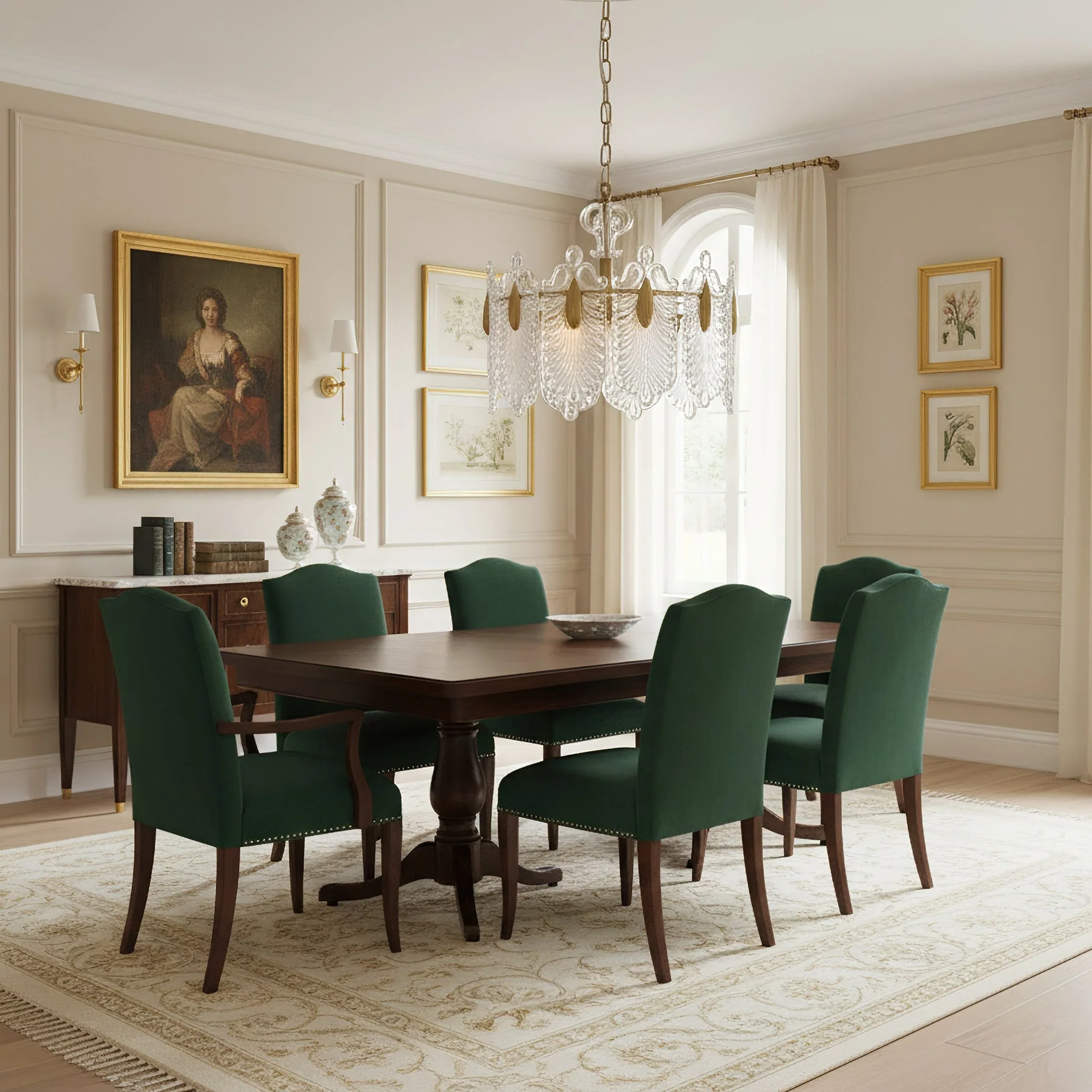 Calyra Modern Glass Chandelier - Image 4