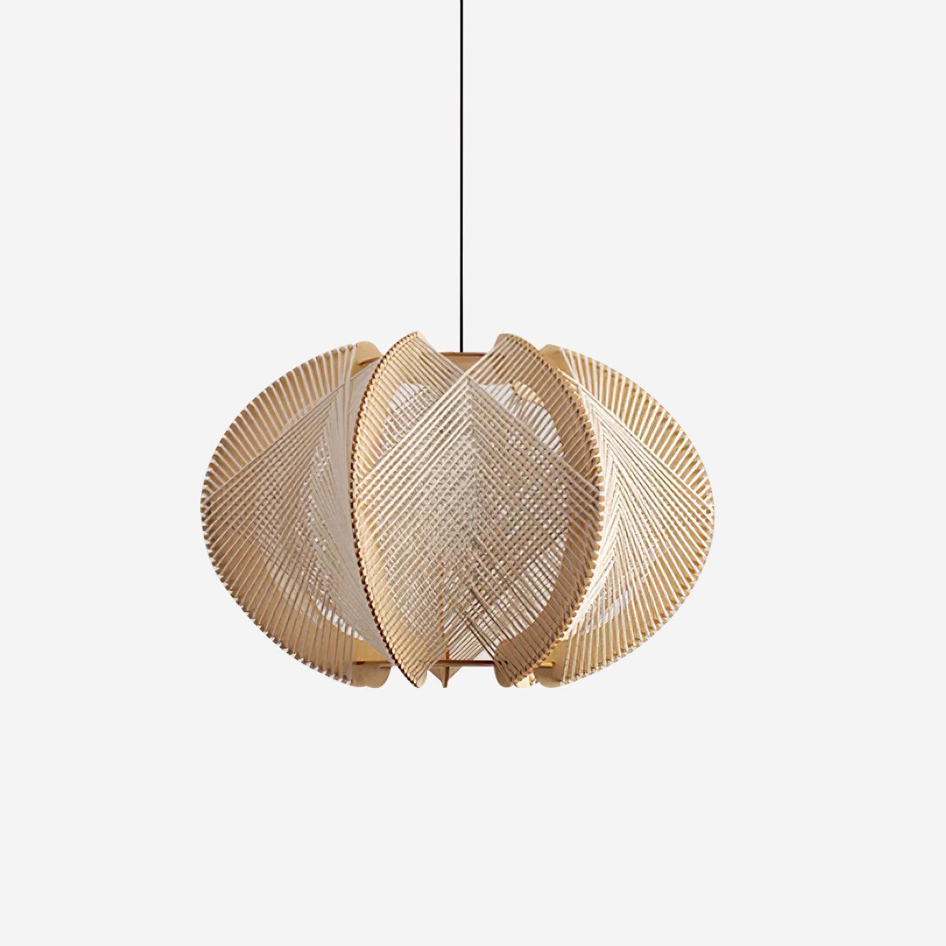 Calyraice Wood & Hemp Rope Pendant Light