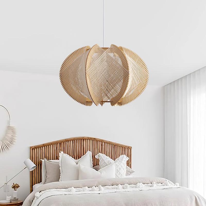 Calyraice Wood & Hemp Rope Pendant Light - Image 14