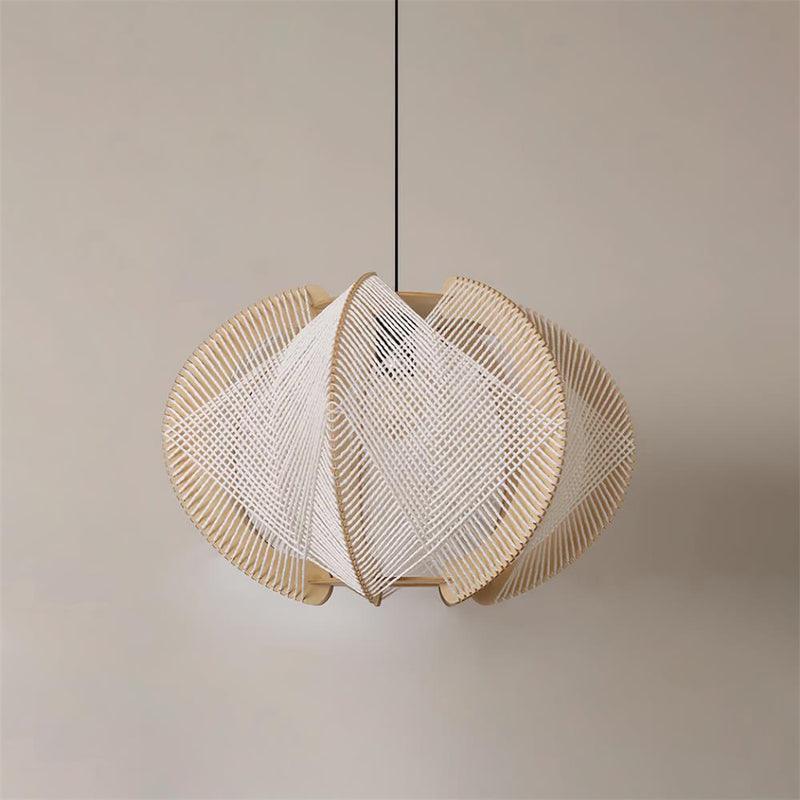 Calyraice Wood & Hemp Rope Pendant Light - Image 18