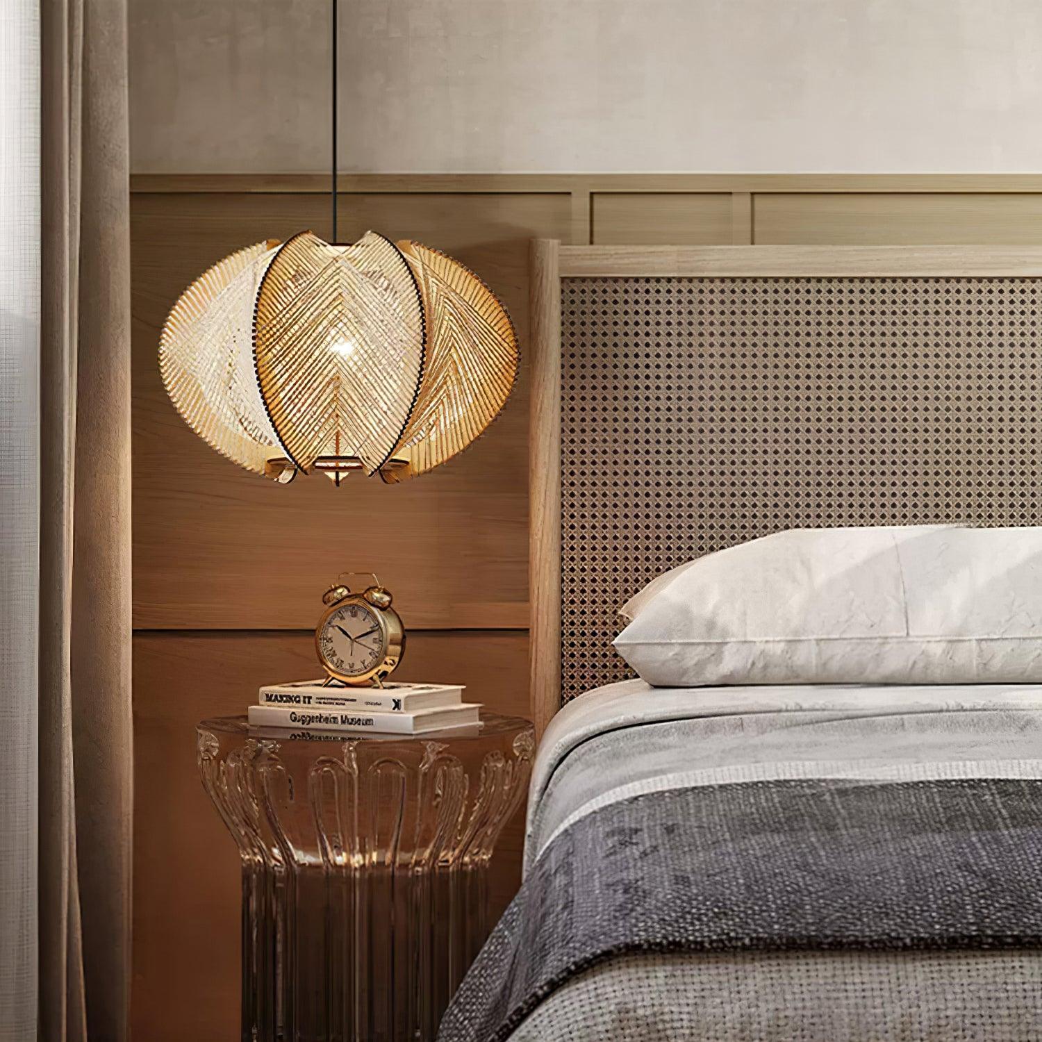 Calyraice Wood & Hemp Rope Pendant Light - Image 34