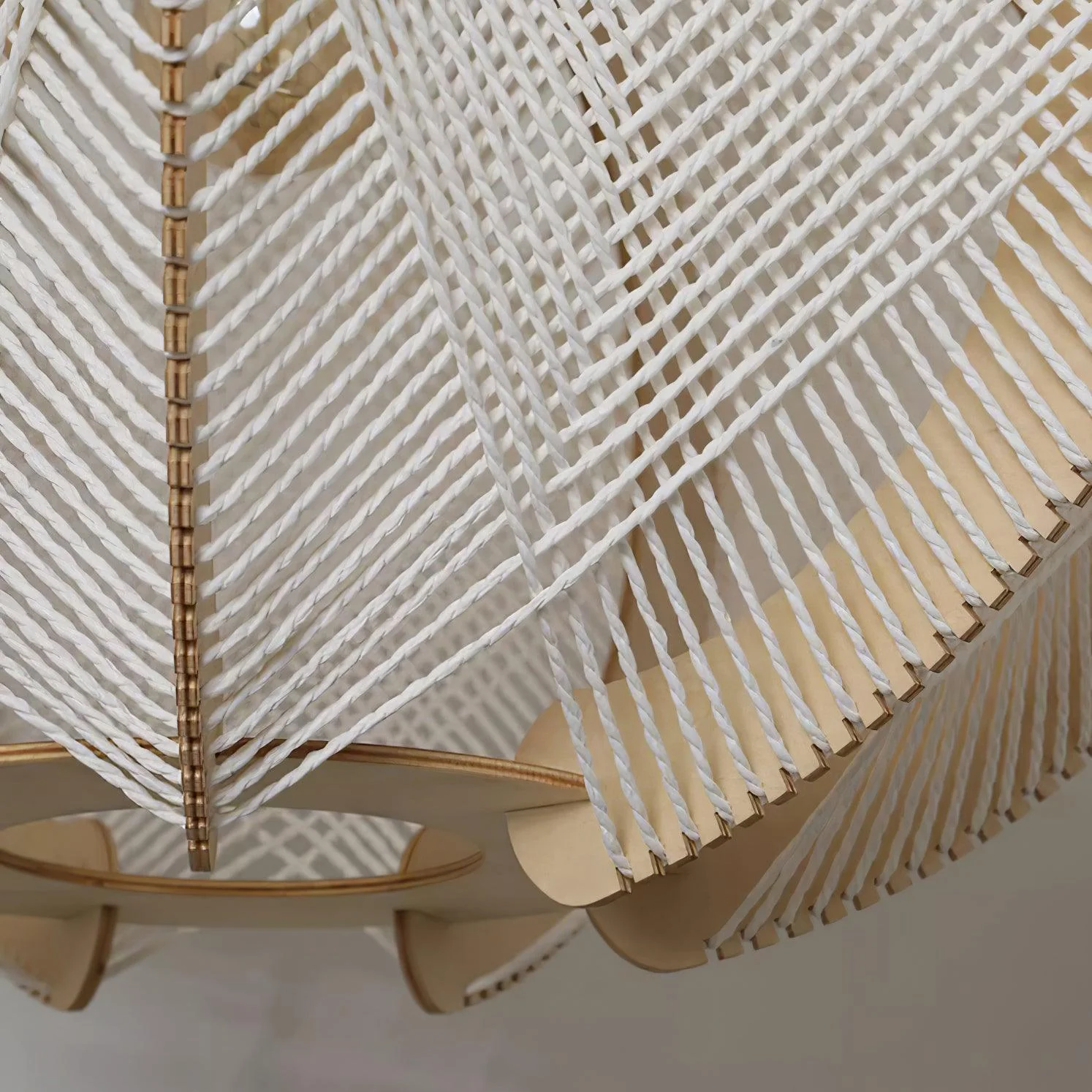 Calyraice Wood & Hemp Rope Pendant Light - Image 44