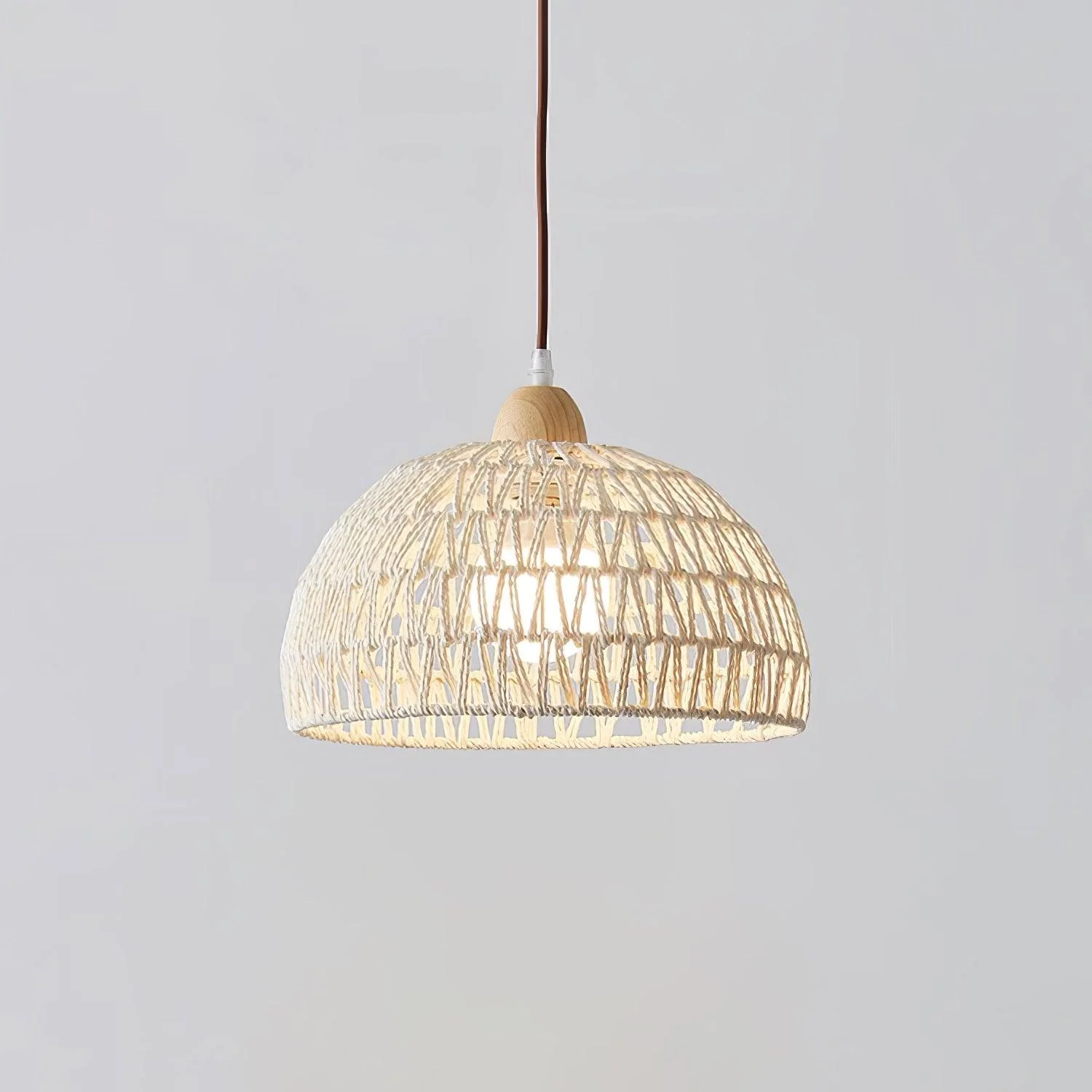 Calyran Rattan Wood Pendant Lamp - Image 11