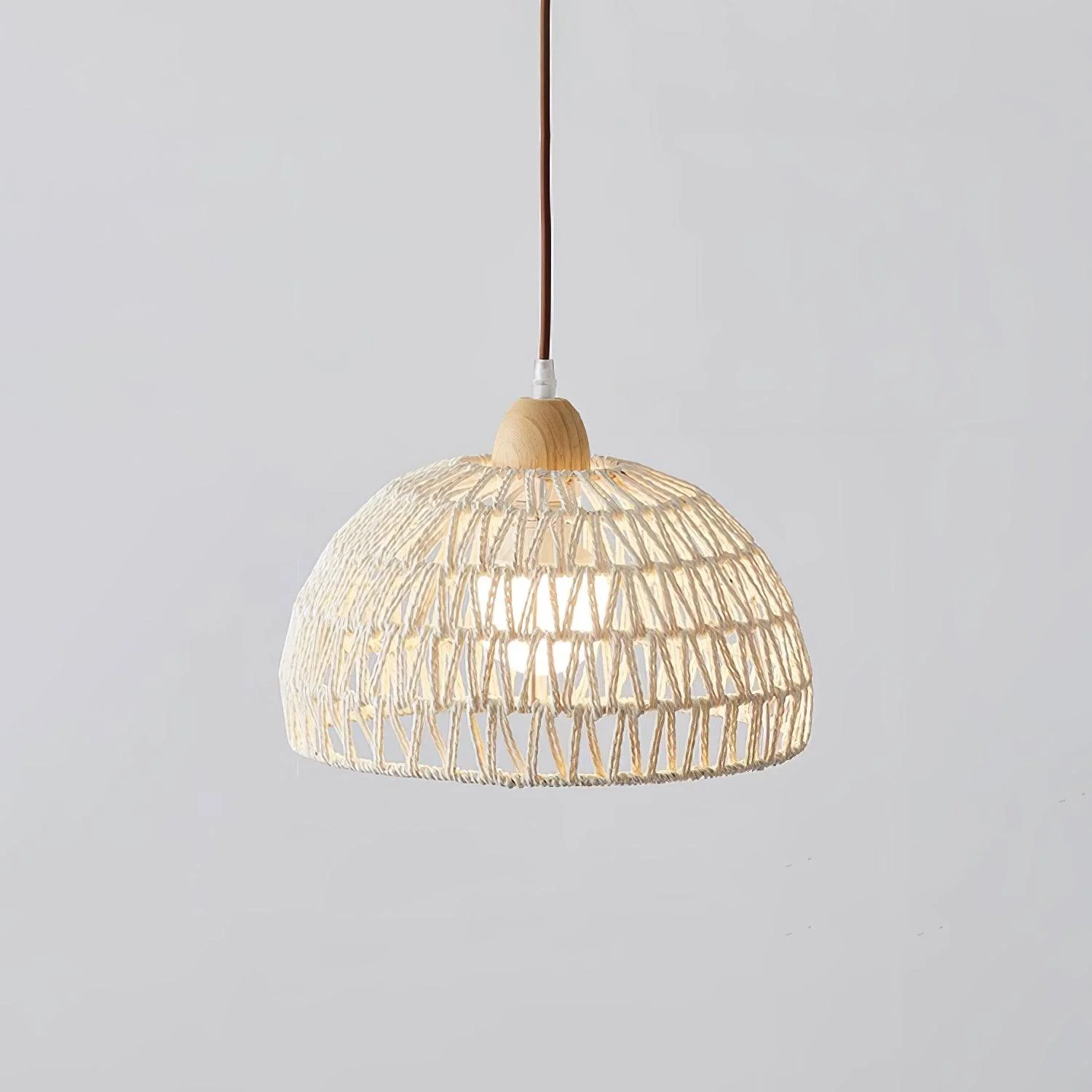 Calyran Rattan Wood Pendant Lamp - Image 21