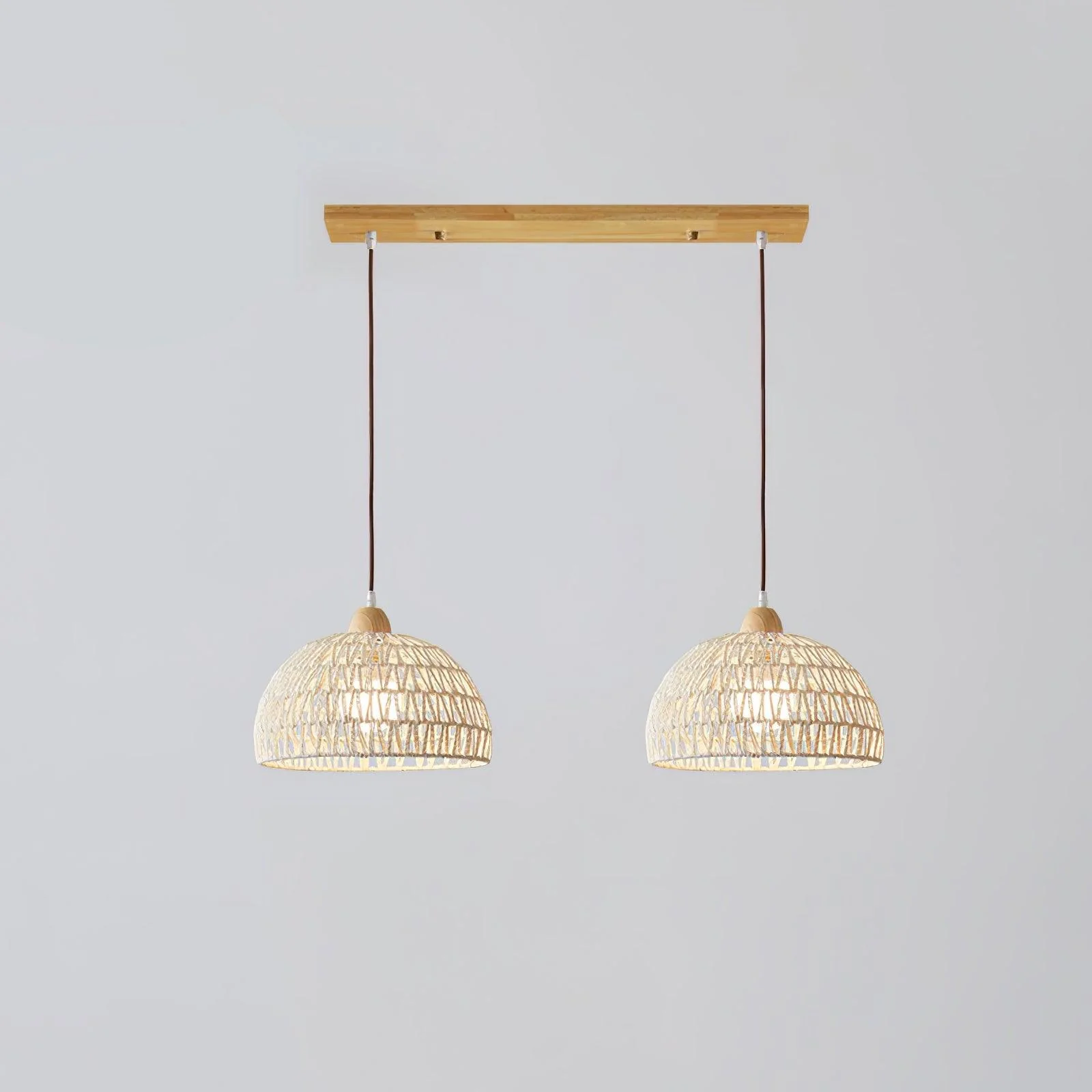 Calyran Rattan Wood Pendant Lamp - Image 23