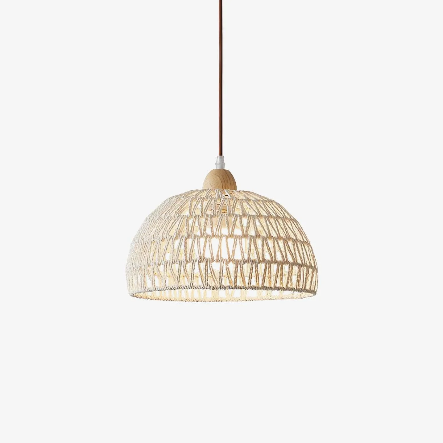 Calyran Rattan Wood Pendant Lamp - Image 5