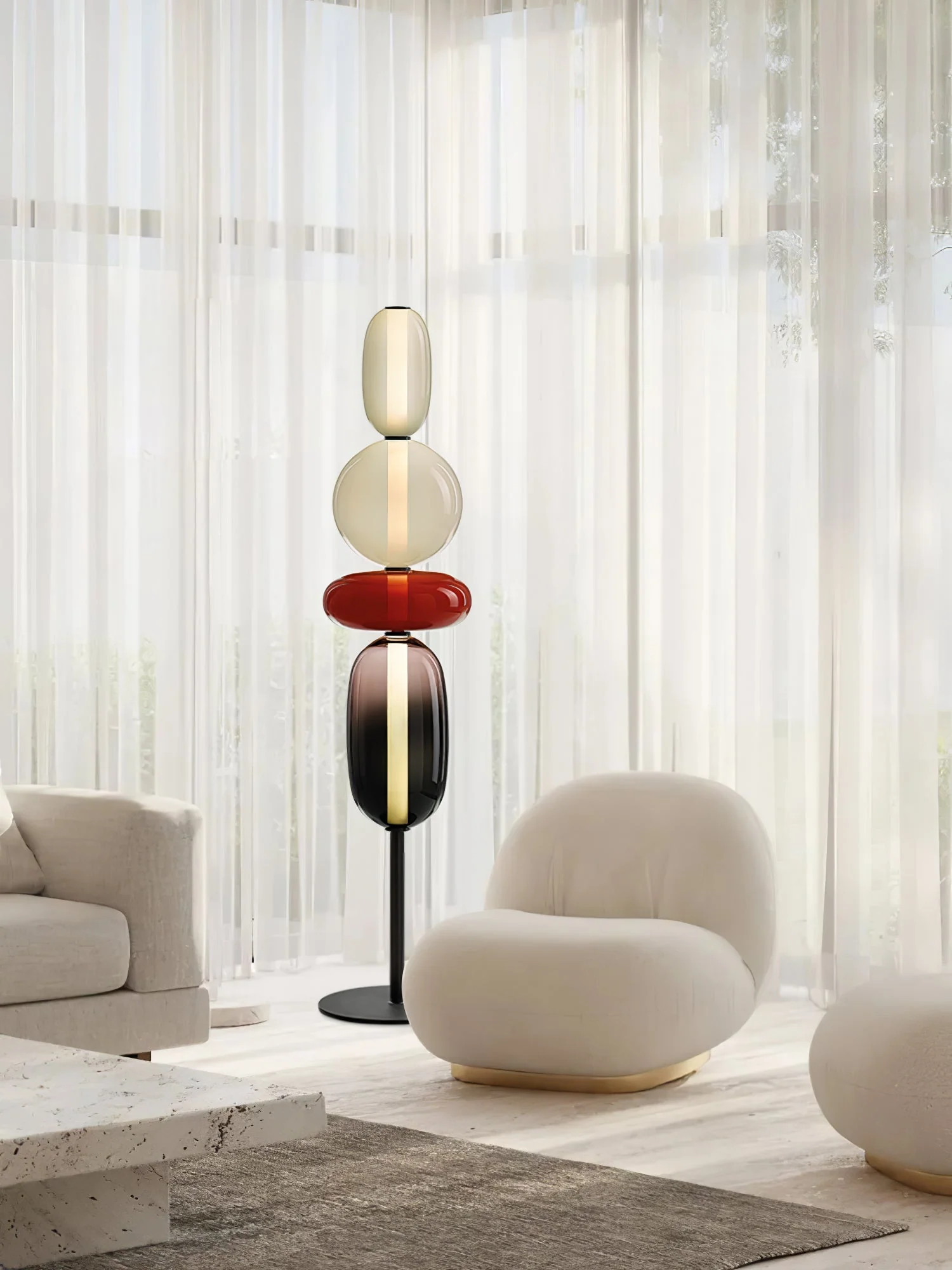 Candied Modern Glass Floor Lamp - Image 10