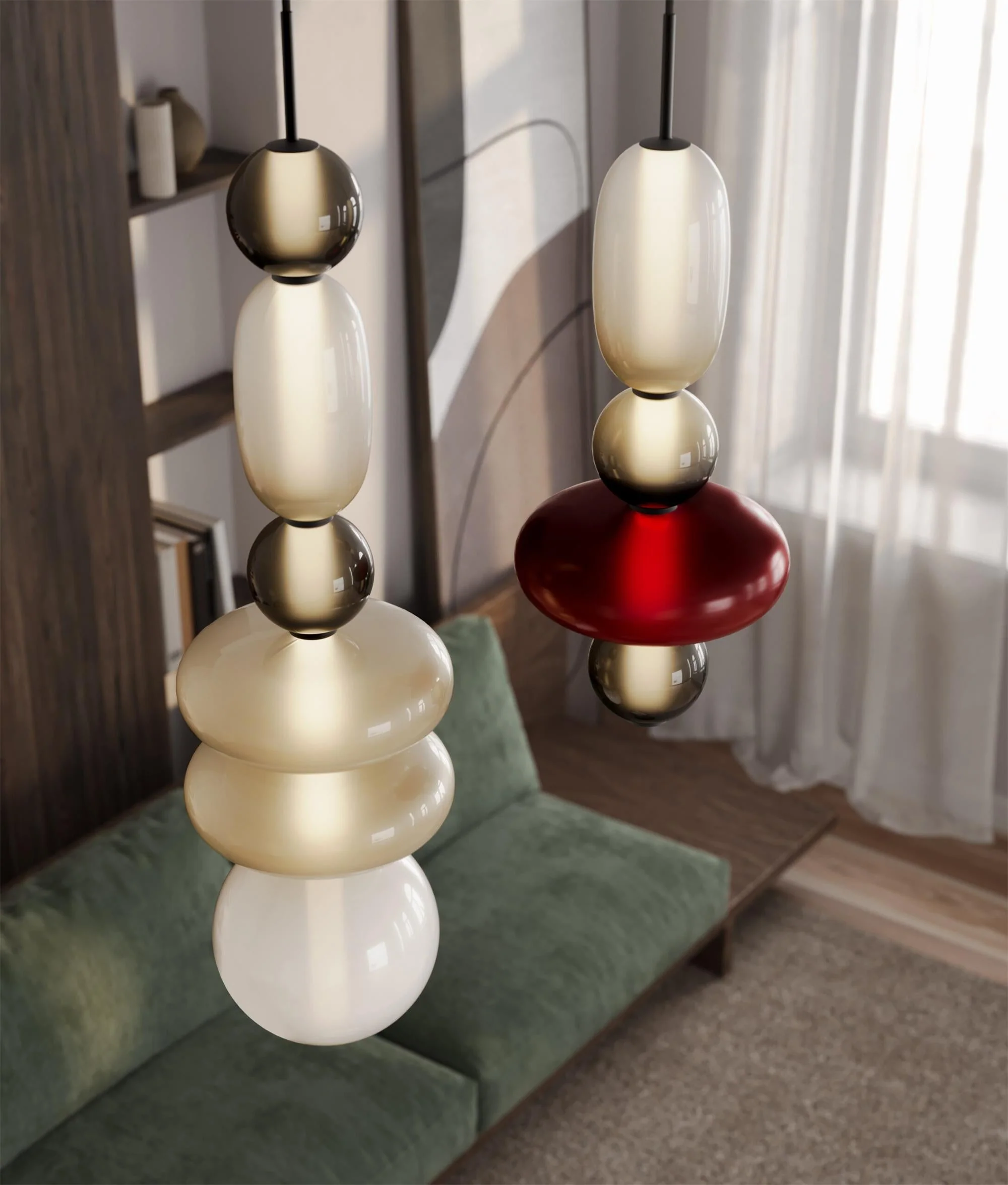 Candied Modern Glass Pendant Light - Image 17