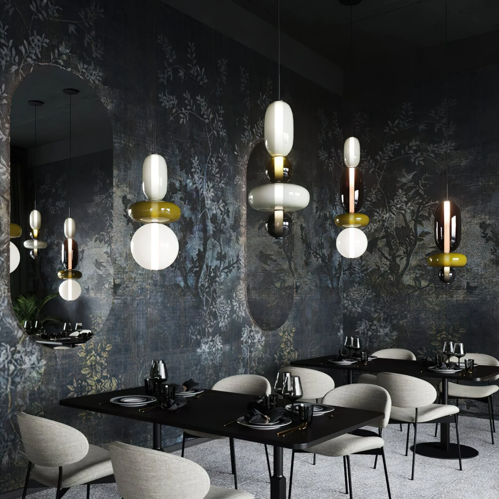 Candied Modern Glass Pendant Light - Image 34