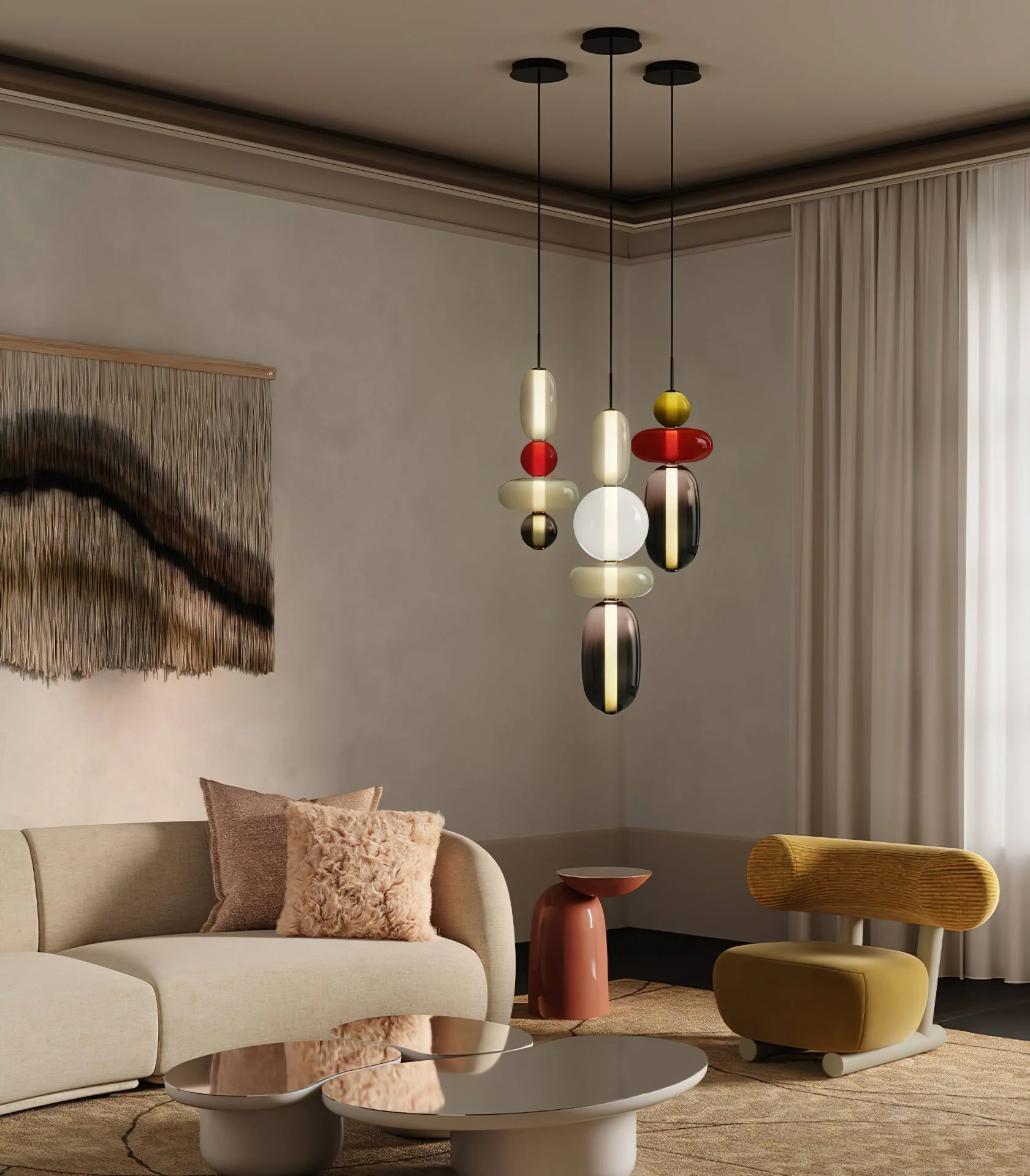 Candied Modern Glass Pendant Light - Image 35