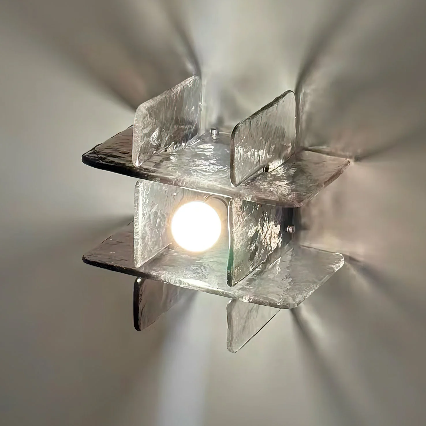 Carlo Contemporary Glass Ceiling Light - Image 2