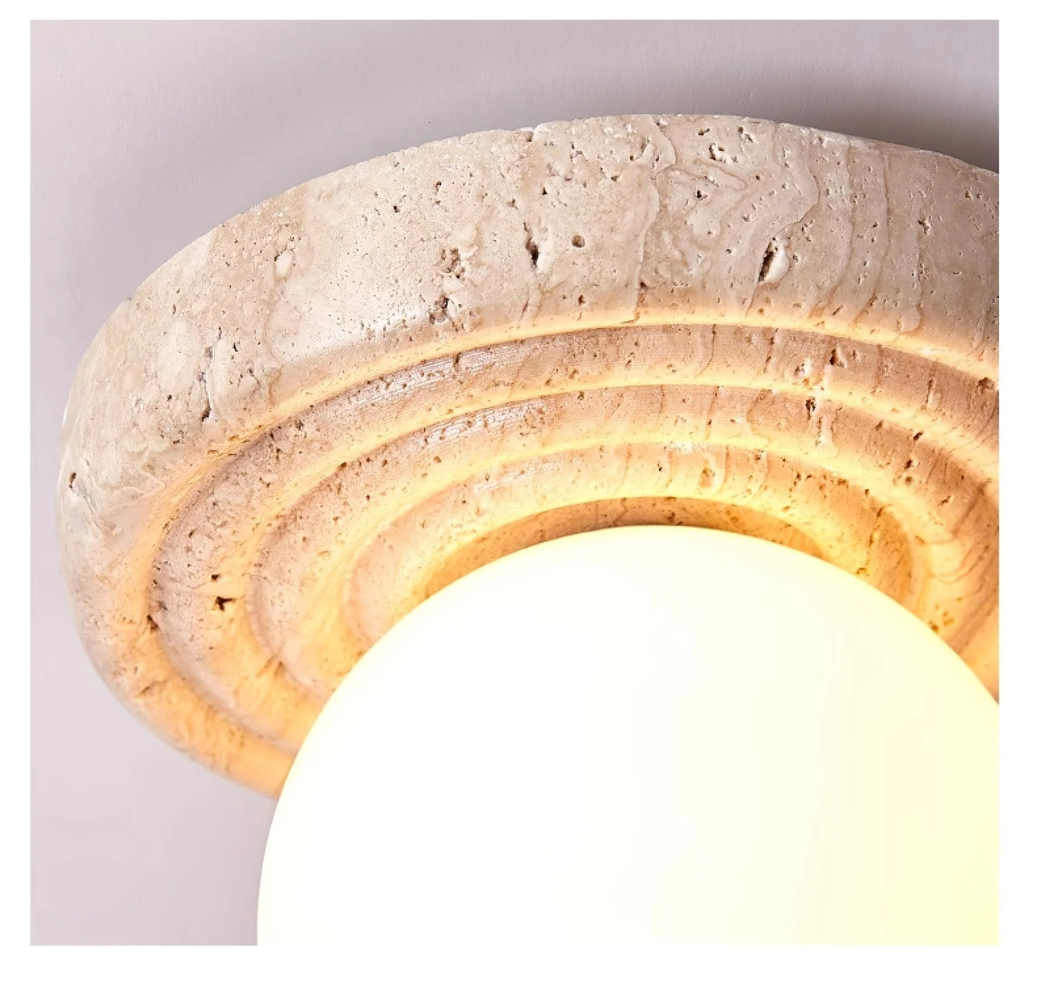 Carmen Travertine Ceiling Light - Image 6