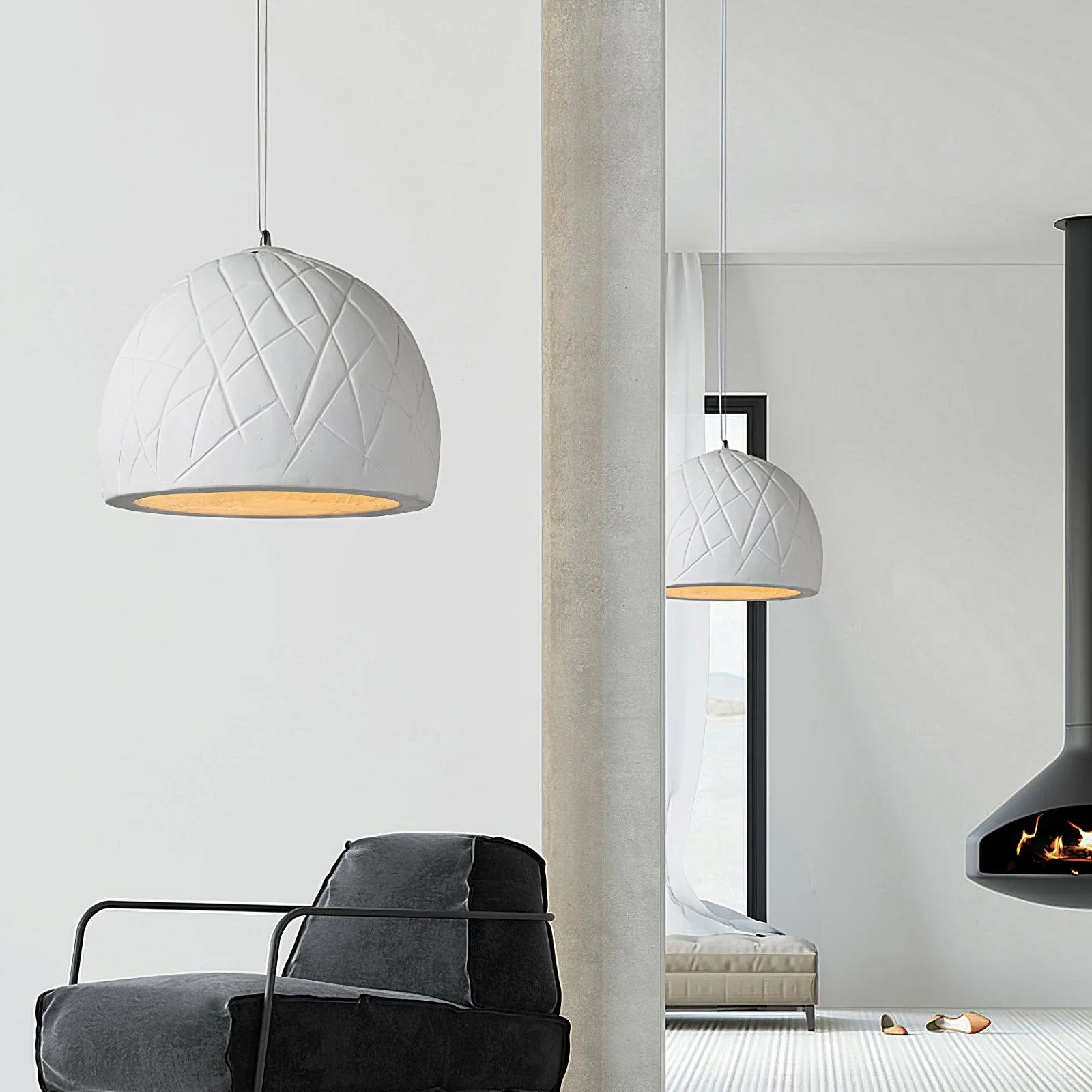 Cashaor Nordic Art Wabi Plastic Pendant Light - Image 9
