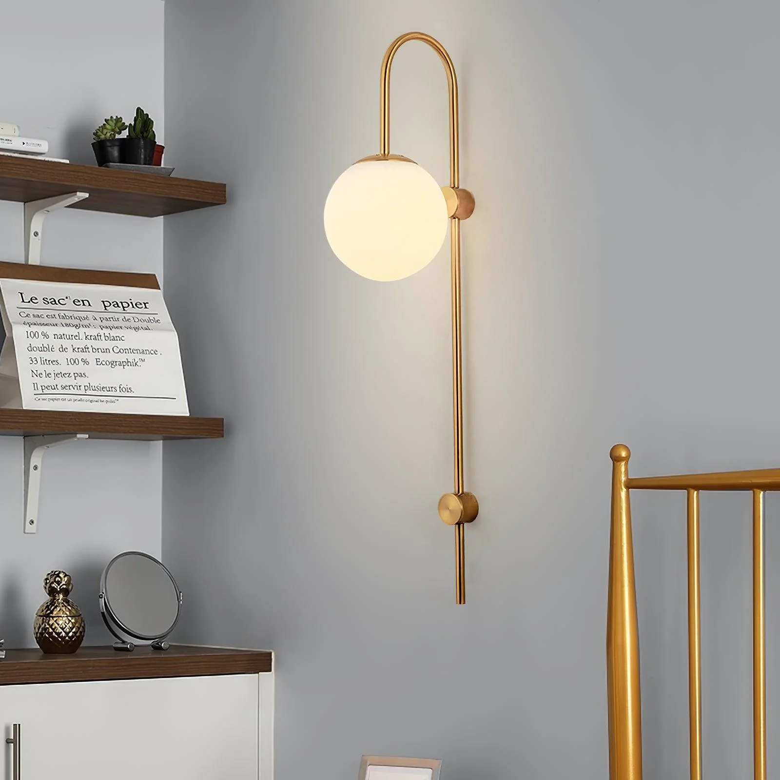 Cavelir Premium Nordic Art Glass Sconce Wall lamp - Image 3