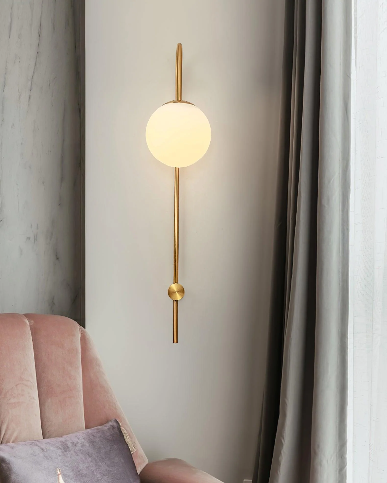 Cavelir Premium Nordic Art Glass Sconce Wall lamp - Image 5