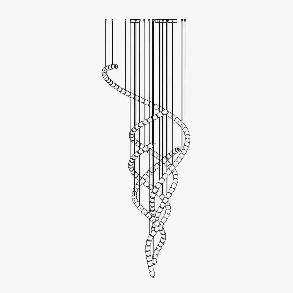 Cavenira Art Deco Crystal Chandelier