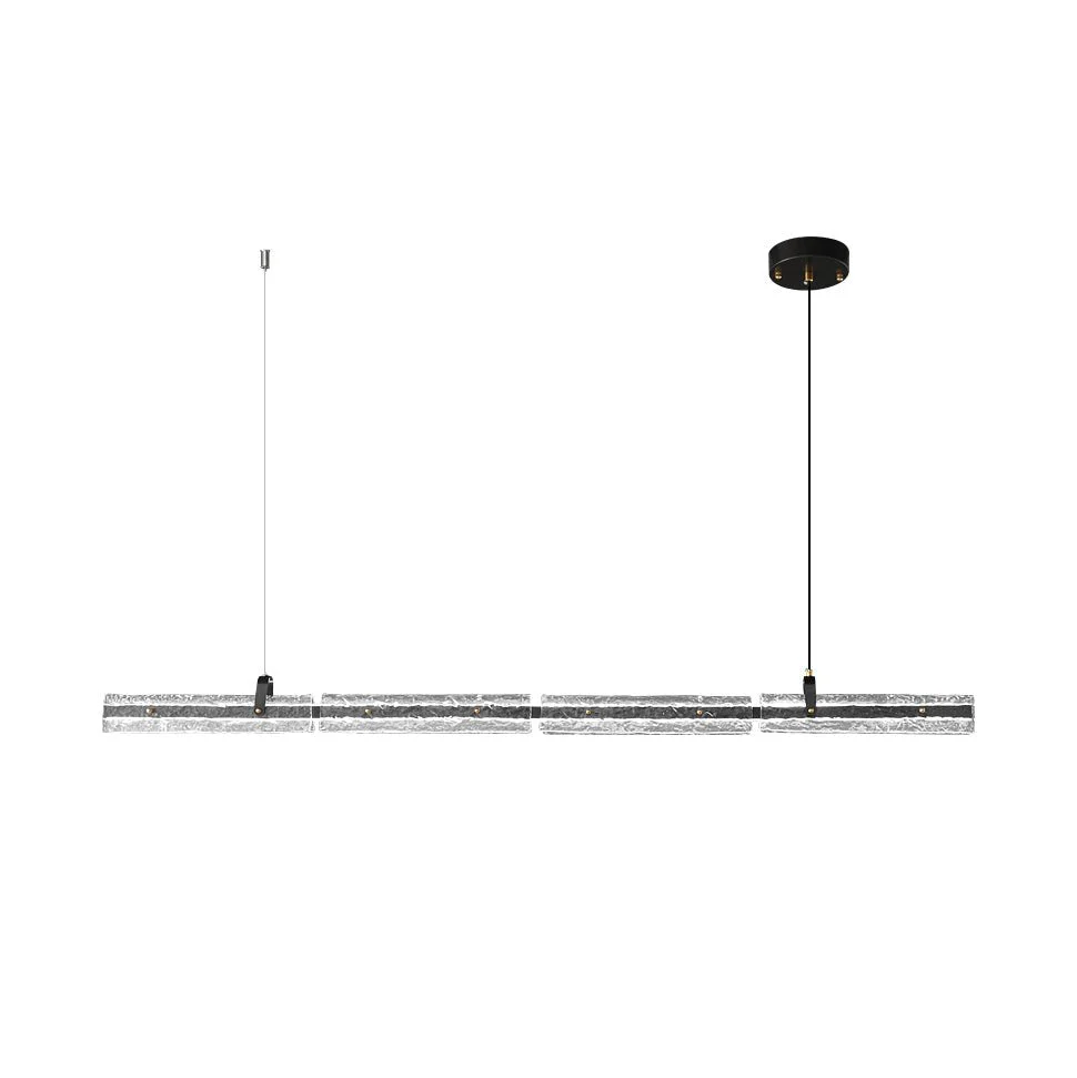 Cedorisra Luxury Ice Black Glass Pendant Lamp - Image 16
