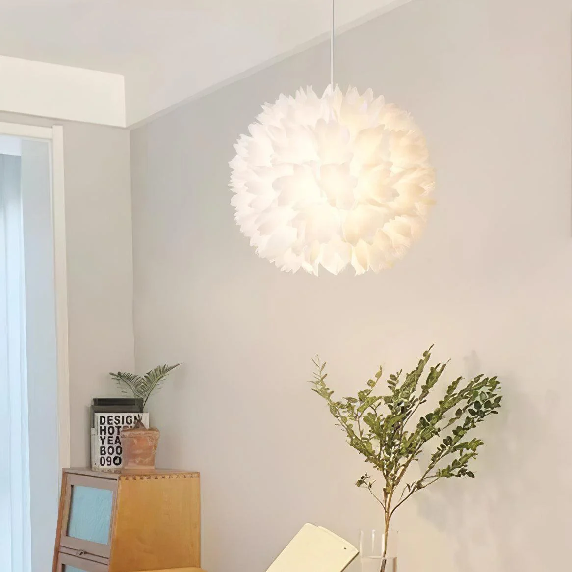 Celaeisra Nordic Art Flowers Ball Pendant Light - Image 4