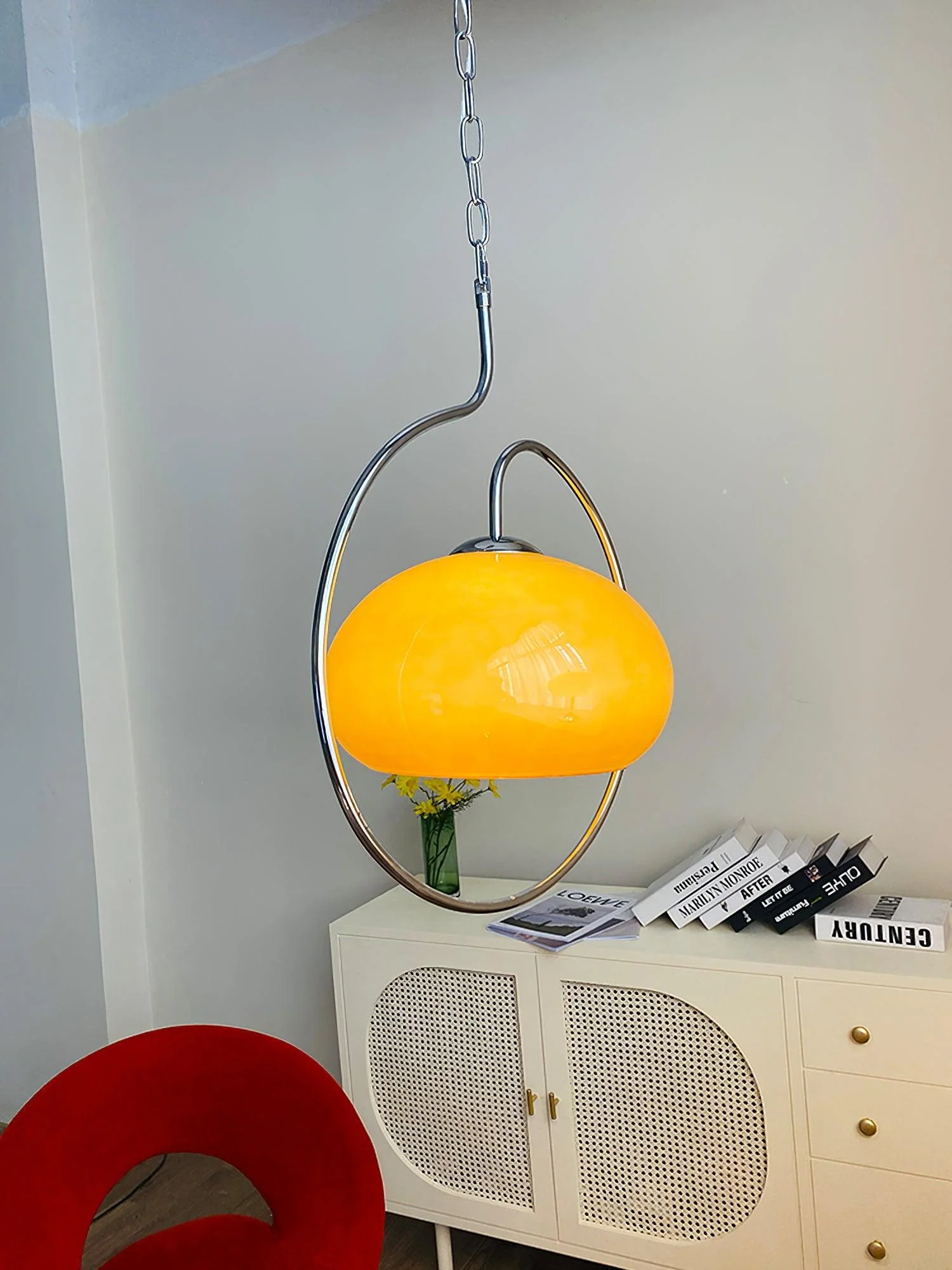 Celesticel Glass Retro Pendant Light - Image 6